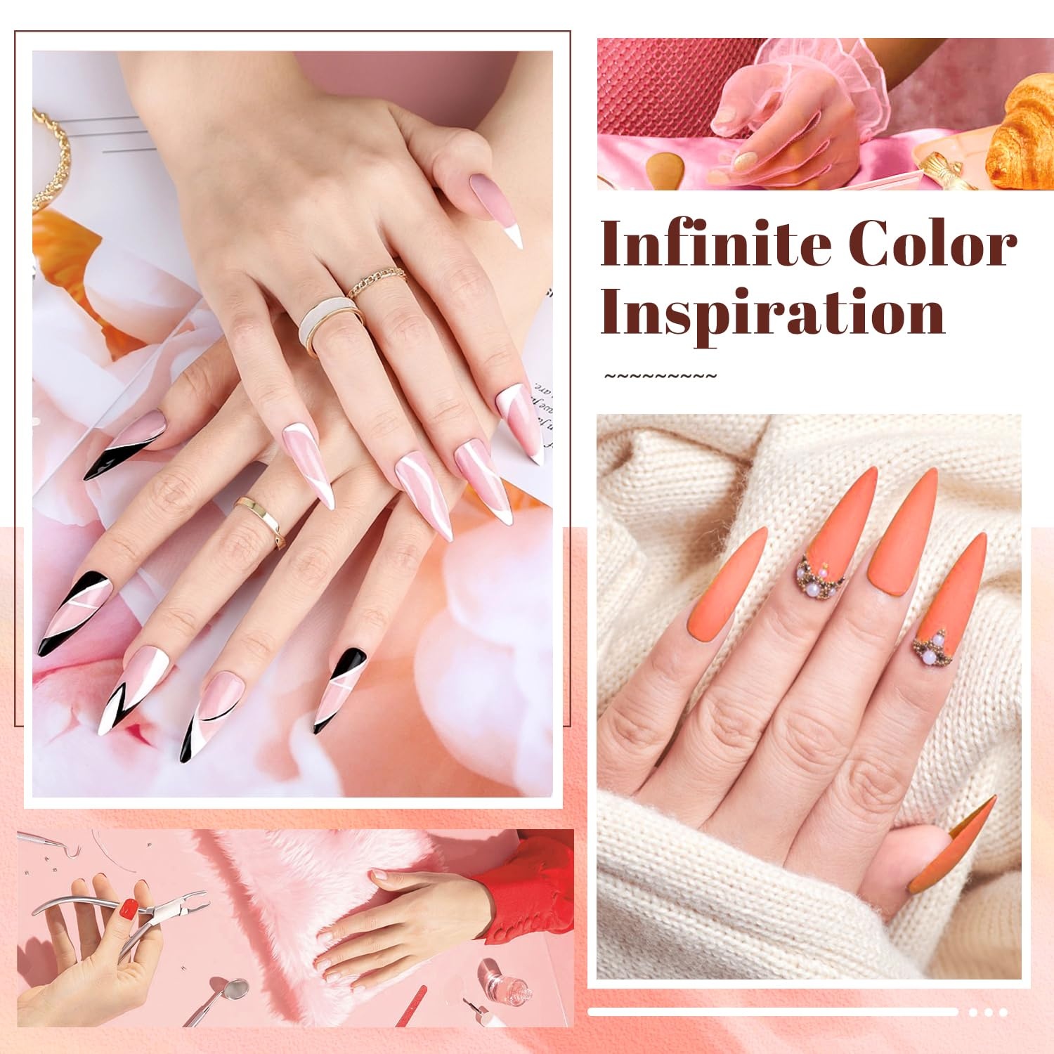 JODSONE 23 PCS Gel Nail Polish Set with Base Glossy and Matte Top Coat Multicolored Gel Nail Long Lasting Suitable for All Seasons(20SET-01A) - view 5