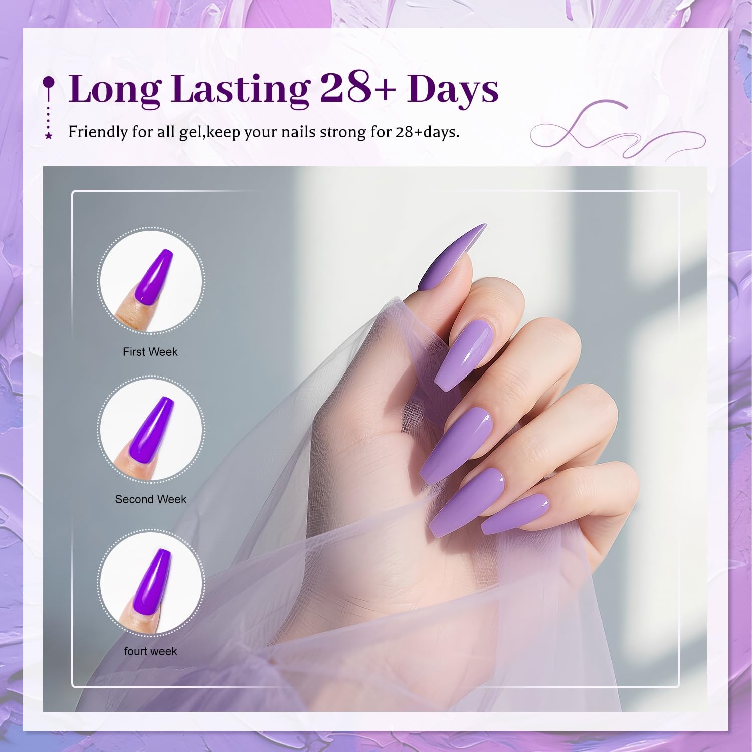 JODSONE 4 Bottle 10ML Nail Primer Base Coat Top Coat and Builder Gel Glossy Durable Long Lasting Gift for Girls at Home Salon Design(3pcs Top and Base coat + Matte Top Coat) - view 5