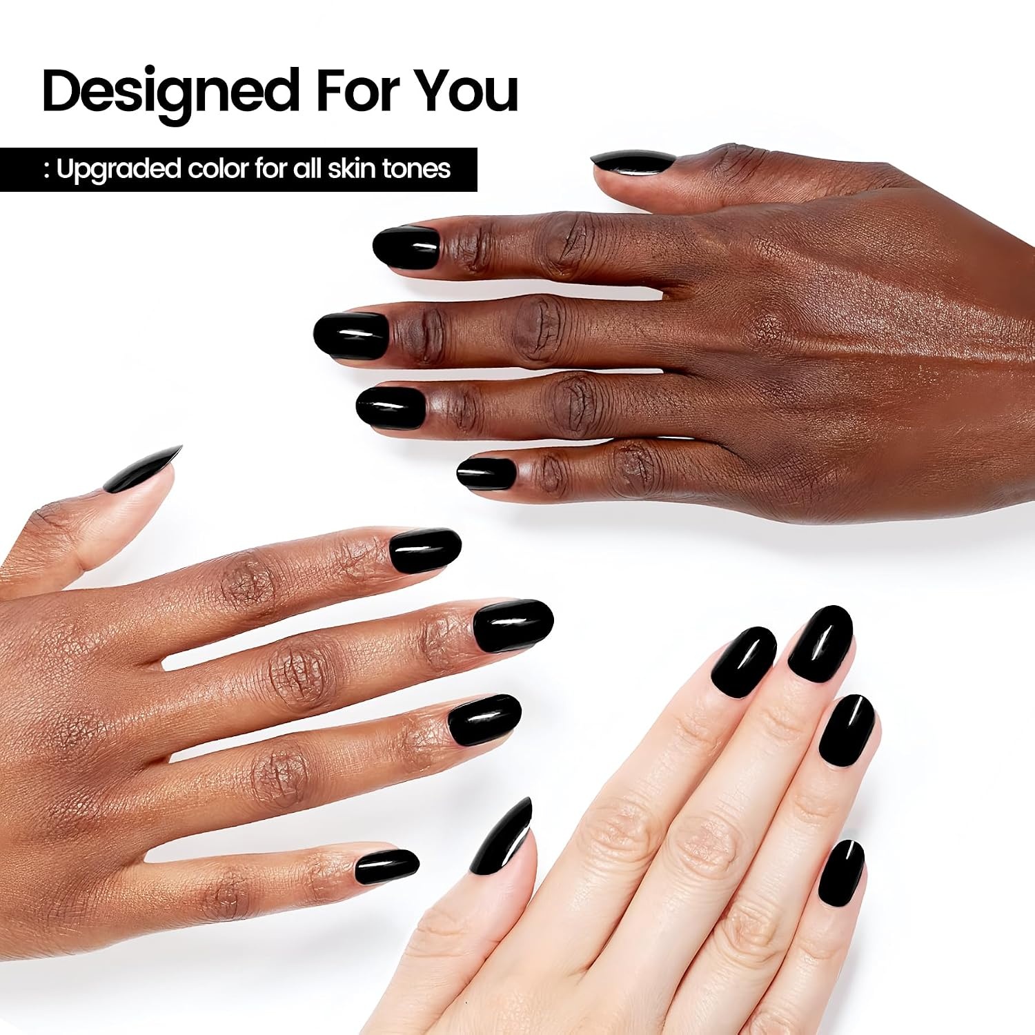 JODSONE 18ml Nude Jelly Gel Nail Polish Soak Off UV LED Art Manicure Salon DIY at Home Gift for Women(Black) - view 3