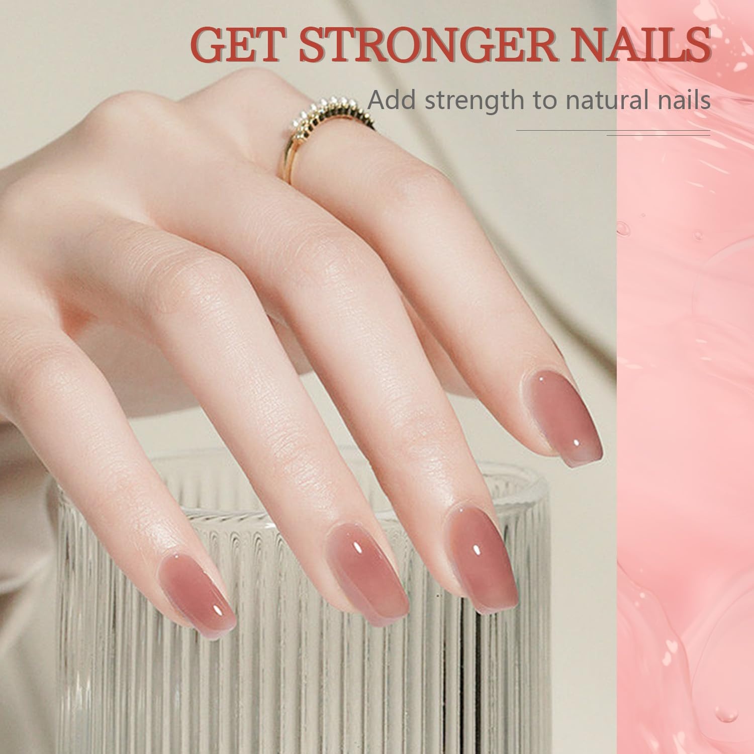 JODSONE 4 Bottles of 15 Capacities of Nail Dehydrator Nail Primer Base Top Coat Long Lasting and Easy to Apply Large Bottle(4 Pcs Builder Gel) - view 4
