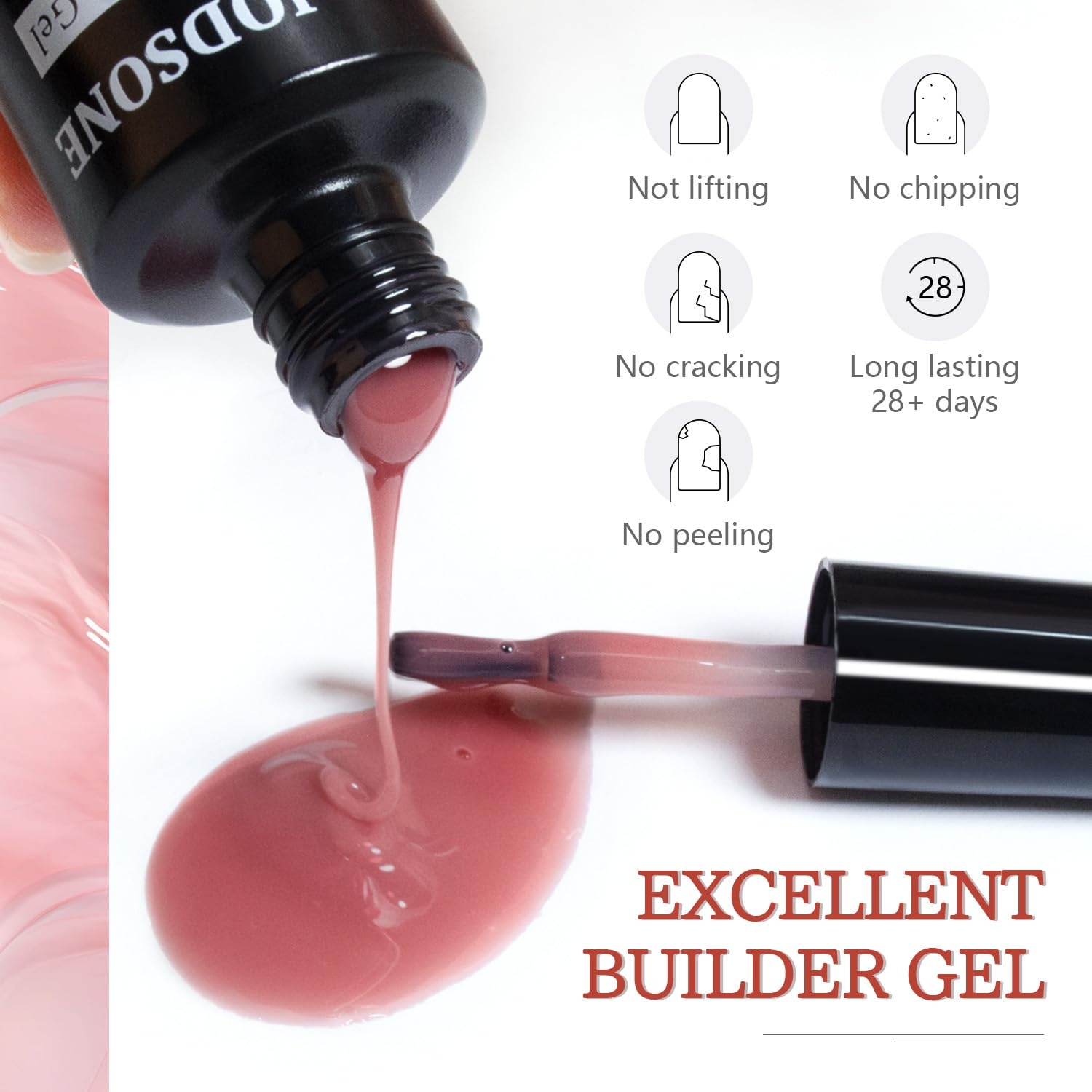 JODSONE 4 Bottles of 15 Capacities of Nail Dehydrator Nail Primer Base Top Coat Long Lasting and Easy to Apply Large Bottle(4 Pcs Builder Gel) - view 6