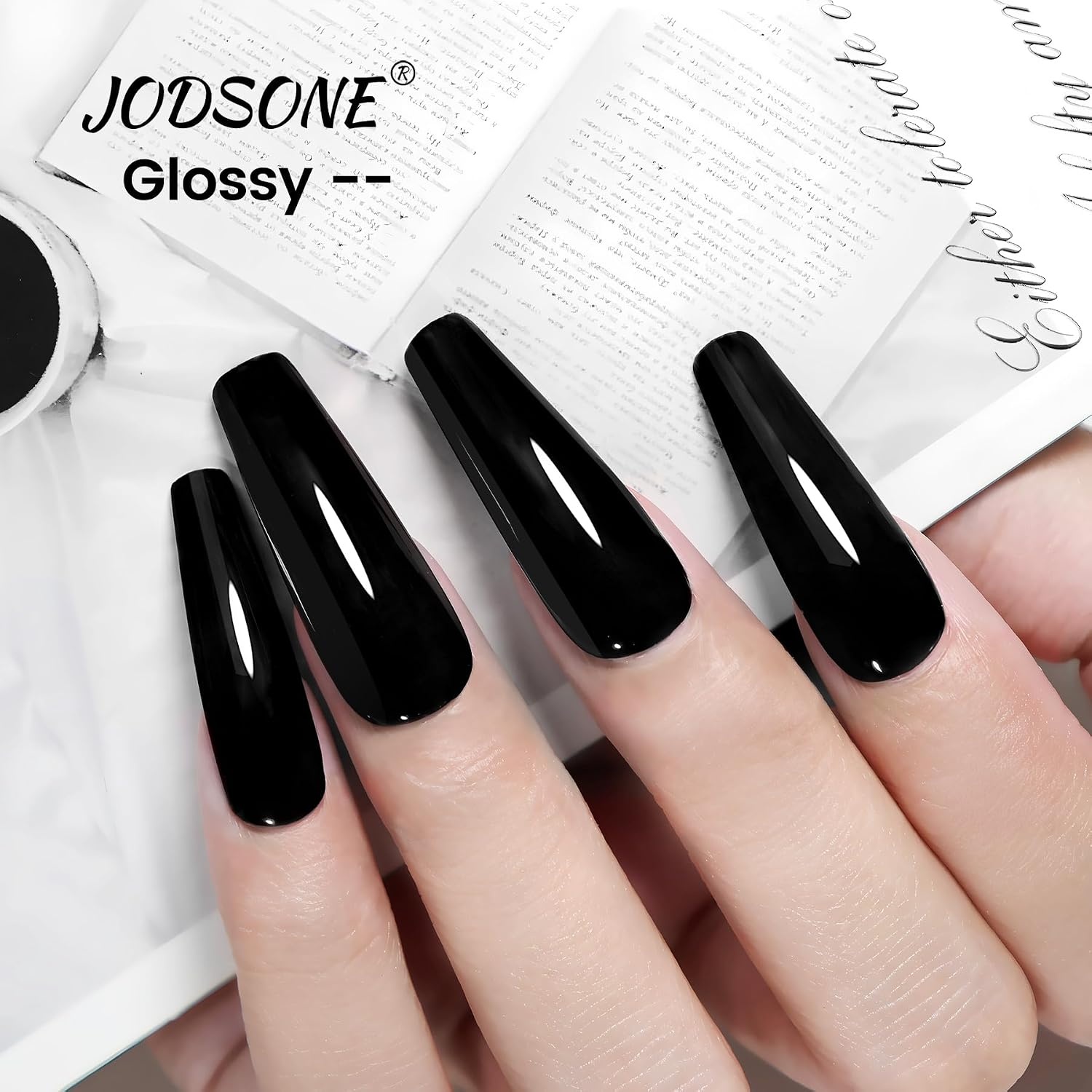 JODSONE White Gel Nail Polish 18ml Gel Polish White Soak Off U V Lamp Gel Polish Art Manicure Salon DIY at Home(Black) - view 5