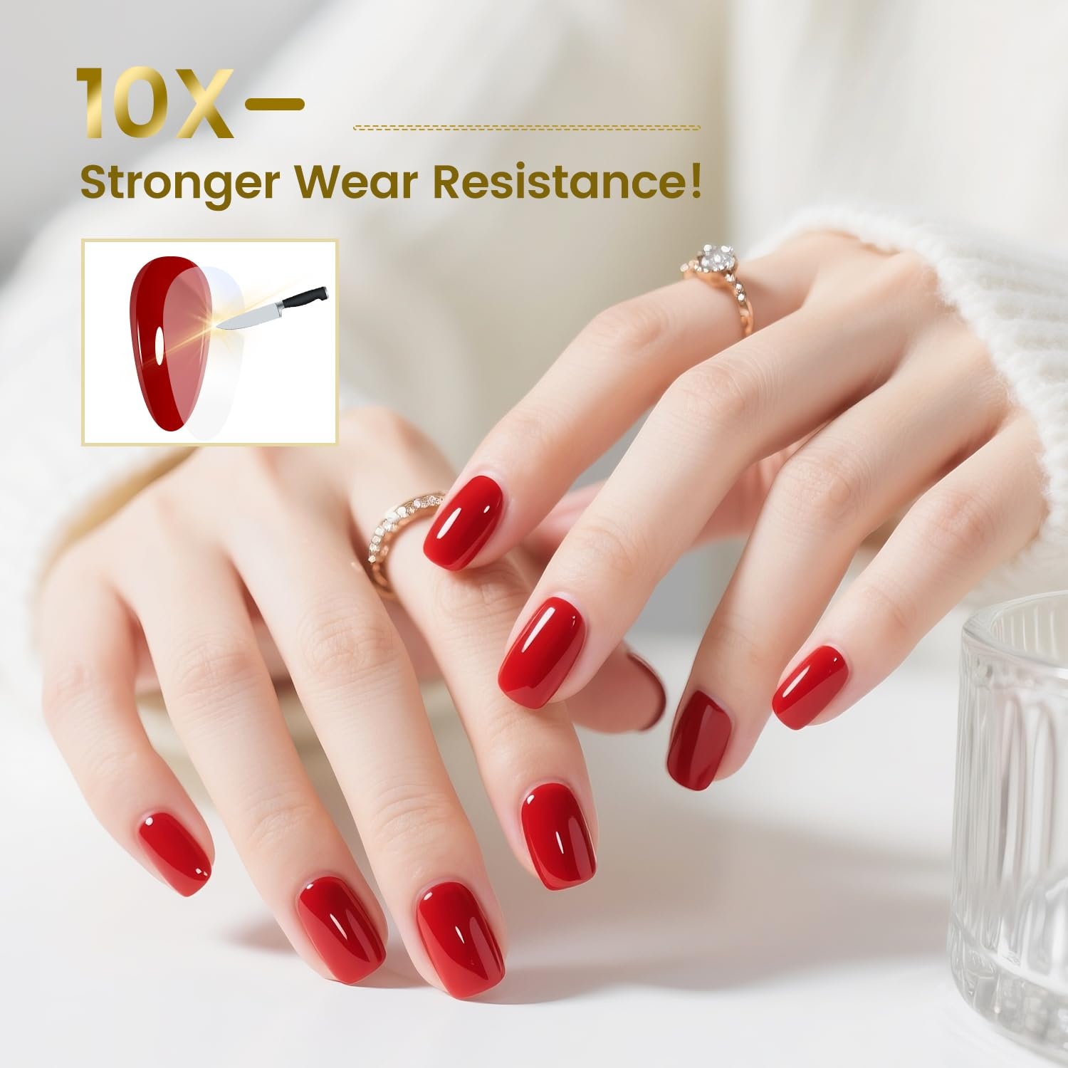 JODSONE Matte Gel Top Coat – 16.5ml Powder-Resistant No Wipe Gel Top Coat for Chrome Powder Nail Art, Smooth Matte Finish, U V Curing Required(G03) - view 4