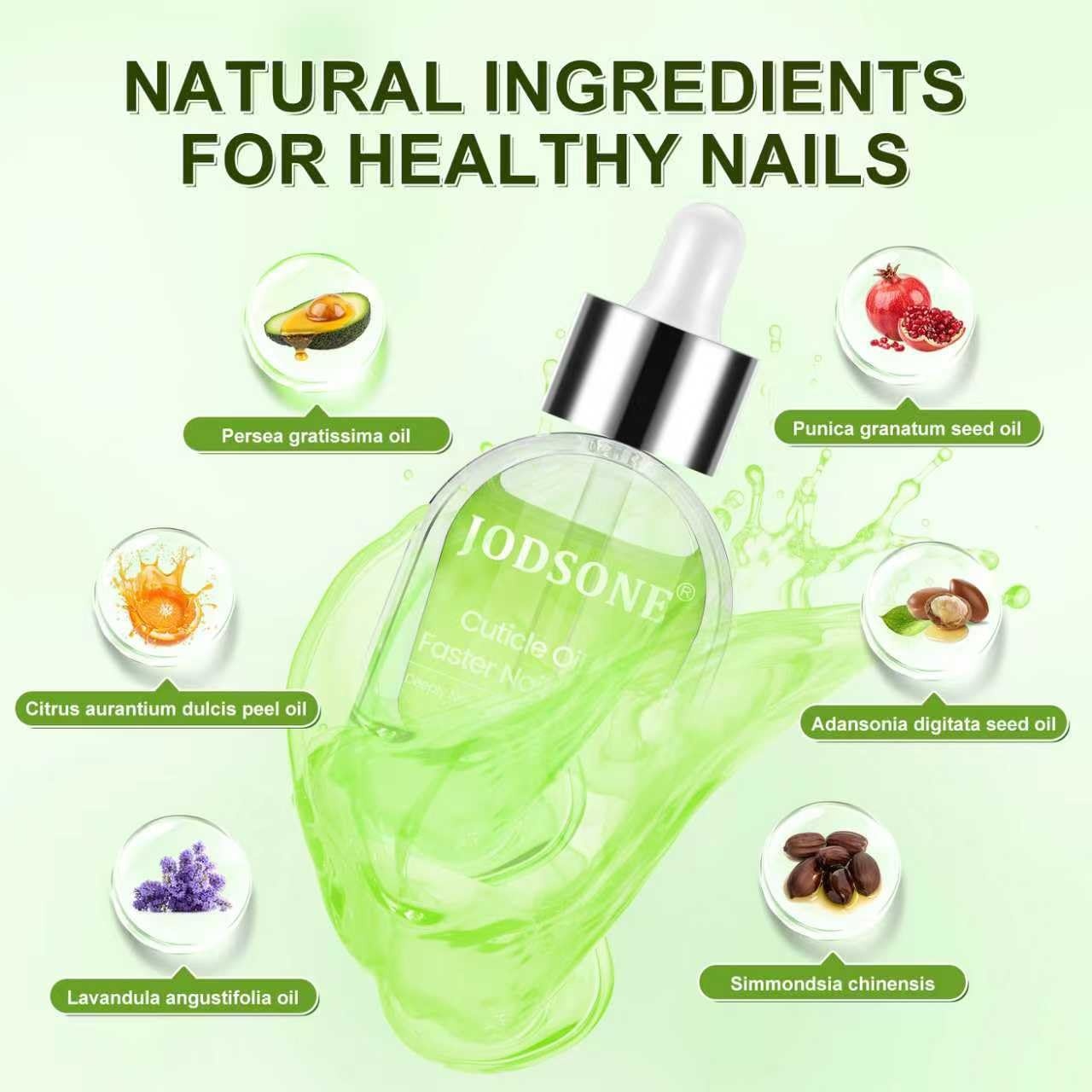 JODSONE Cuticle Oil for Damaged Skin And Thin Nails for Nail Growth Nourish and Condition Dry Nails with Dropper(green)