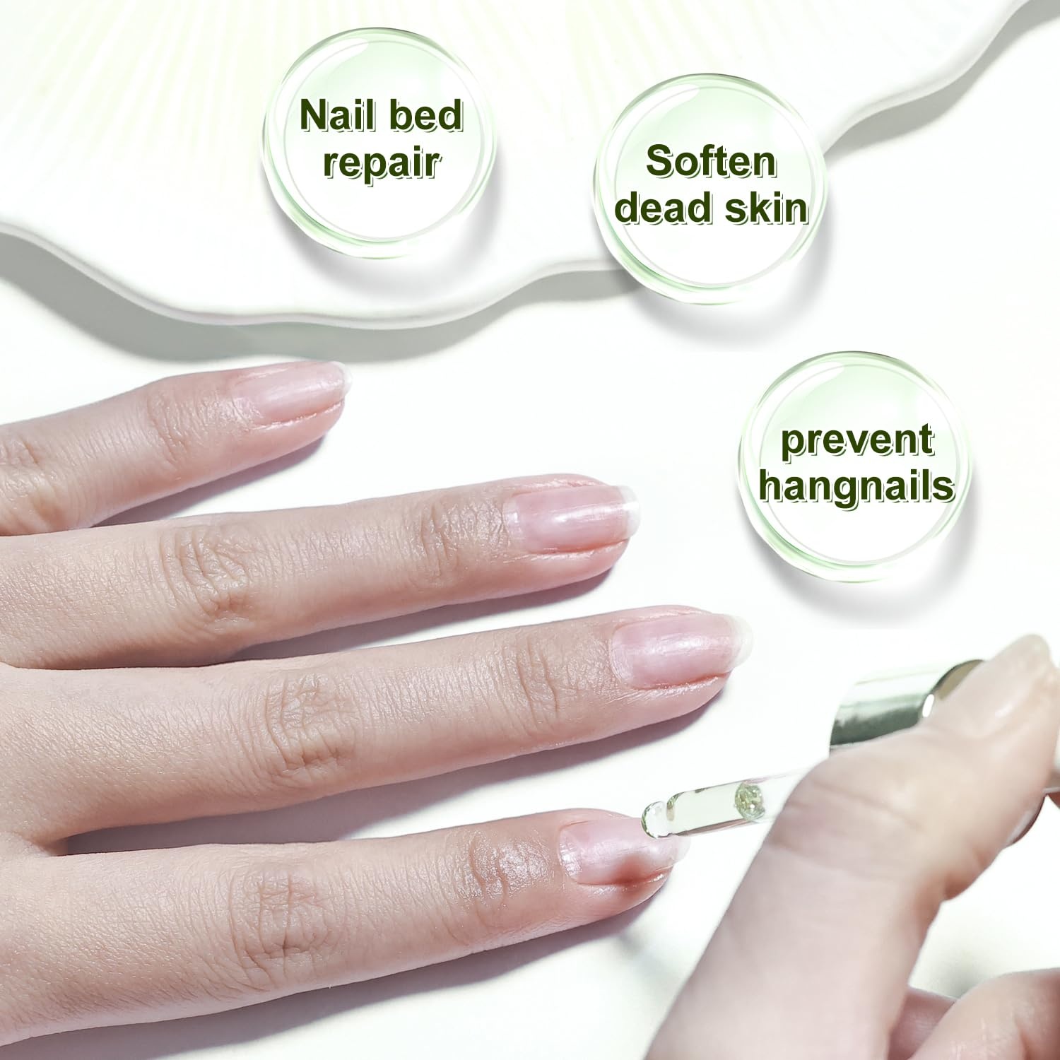 JODSONE Cuticle Oil for Damaged Skin And Thin Nails for Nail Growth Nourish and Condition Dry Nails with Dropper(green) - view 3