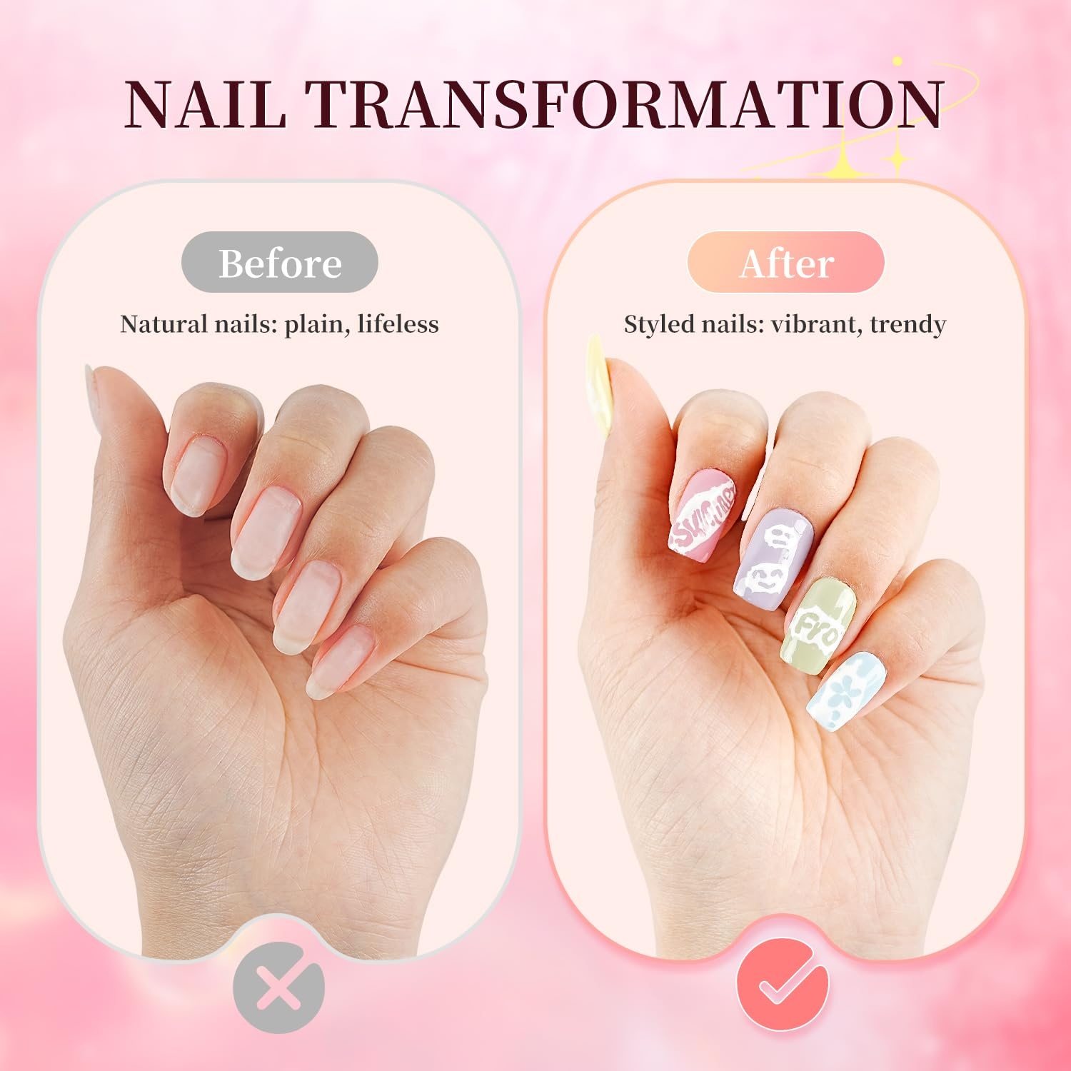 JODSONE Poke Gel Nail Polish Set 8 Colors with Professional Poke Base Coat Top Coat Wooden Nail Stick for Painting Gel Paint for Nails Art Design for Drawing Letters Patterns Wave Flower - view 7