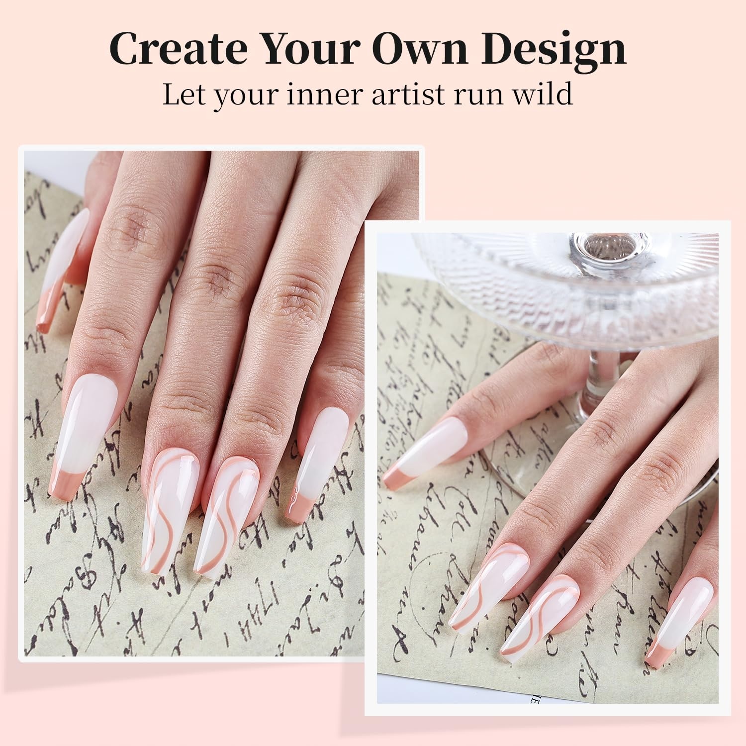 JODSONE 2Pcs Gel Nail Polish Set 10ml Black and White Gel Polish,Soak Off LED U V Nail Gel Manicure All Seasons Gel Polish Nail(LB04) - view 2