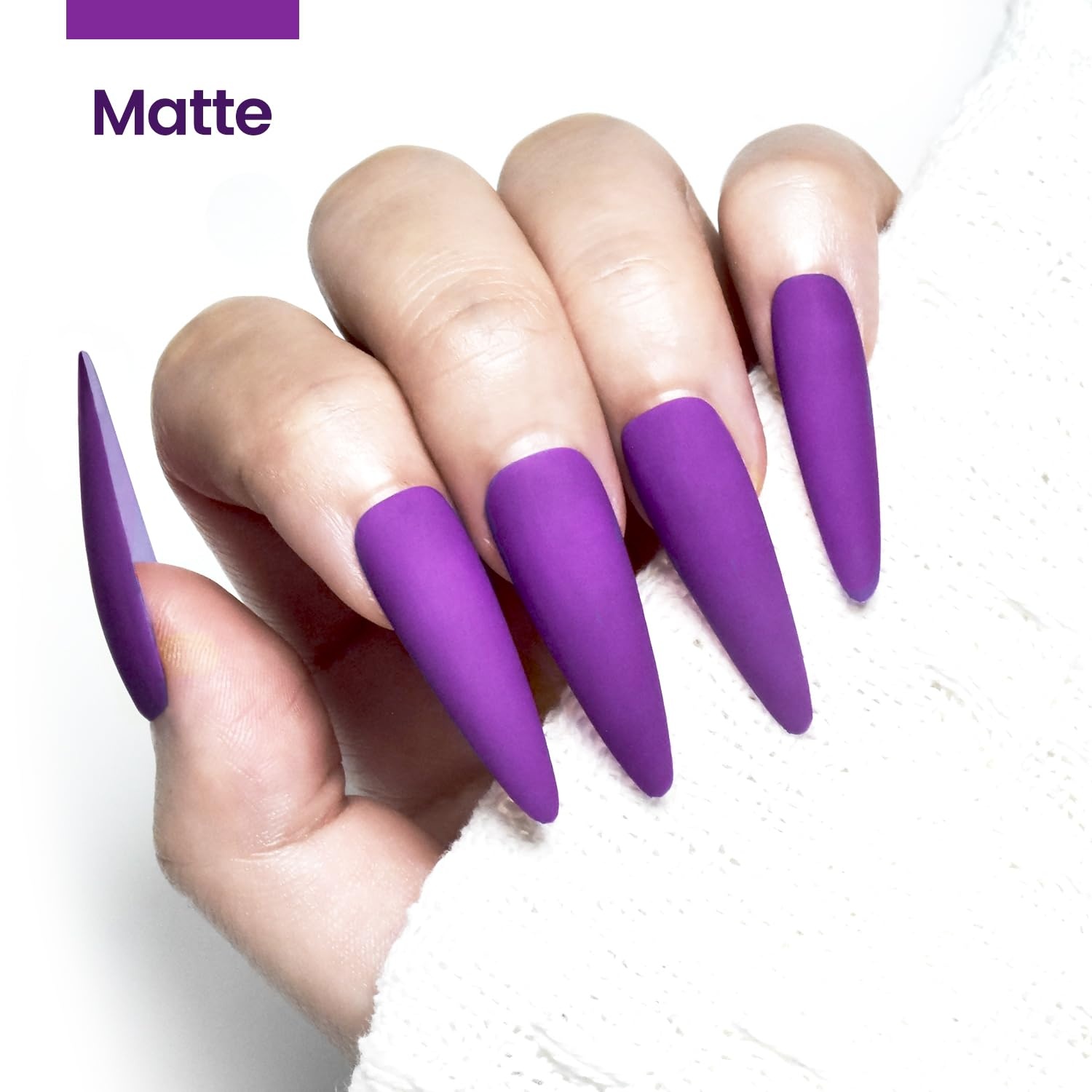 JODSONE 16.5ml Gel Nail Polish Dark Purple Polish Dark Purple Color High Gloss Soak Off U V Gel Nail Manicure Salon DIY at Home - view 3