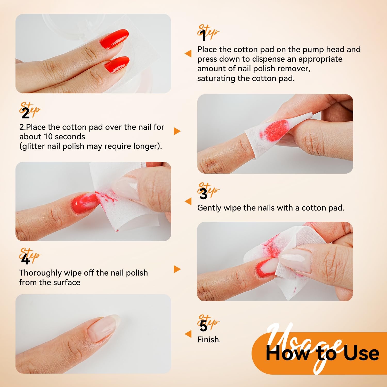 JODSONE 3Pcs 10ml Top and Base Coat Gel Nail Remover Set Gel Nail Remover for Quick and Easy at Home Removal U V Light Curing Required(R0003) - view 6