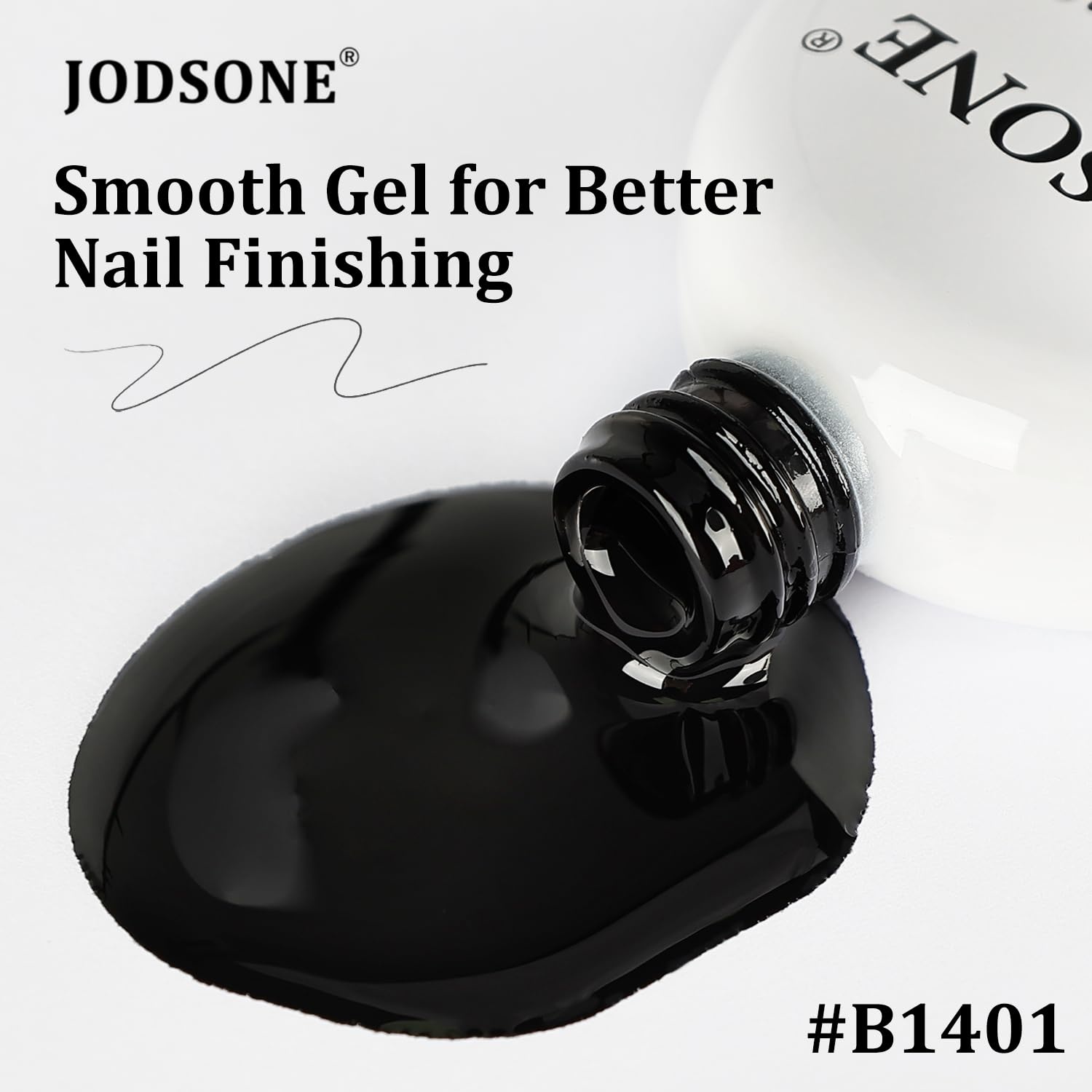JODSONE 15ml Black Gel Nail Polish Gel Polish Black Soak Off Led Gel Polish Nail Art Manicure Salon Diy At Home(B1401) - view 4
