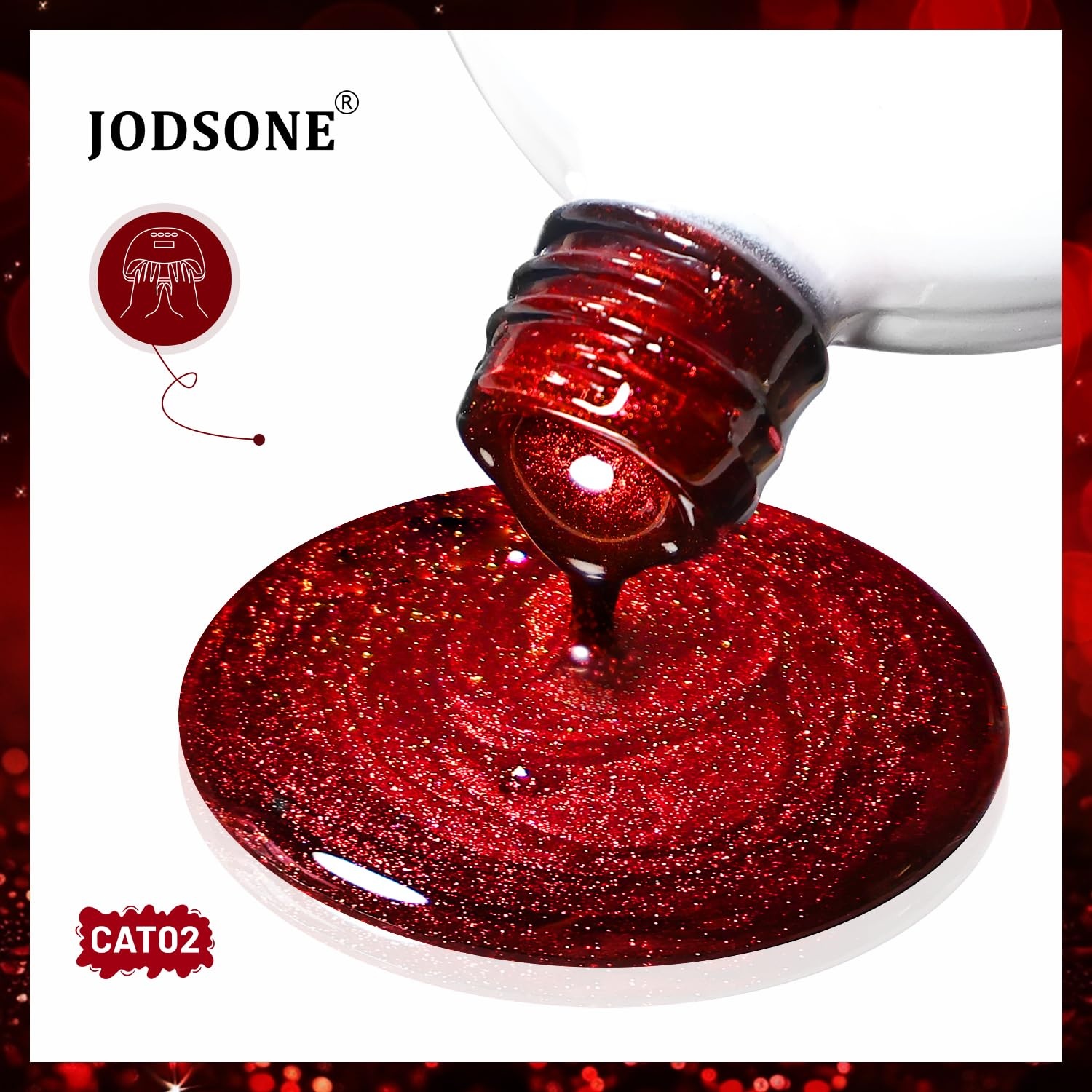 JODSONE 16.5ml Gel Nail Polish White Need U V Lamp Curing for Home Salon Nail Art DIY(CAT02) - view 5