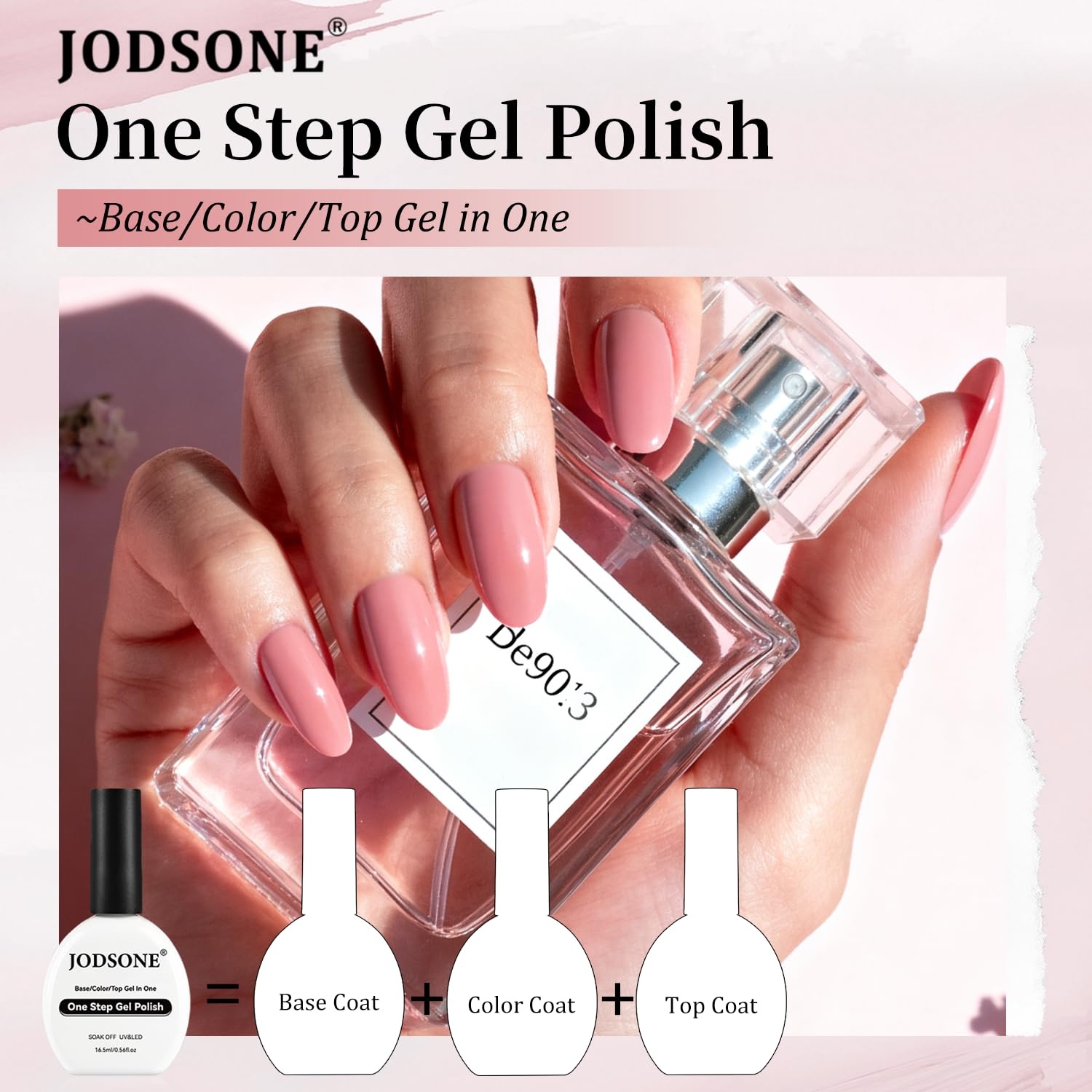 JODSONE 15ml Black Gel Nail Polish Gel Polish Black Soak Off Led Gel Polish Nail Art Manicure Salon Diy At Home(B1405)