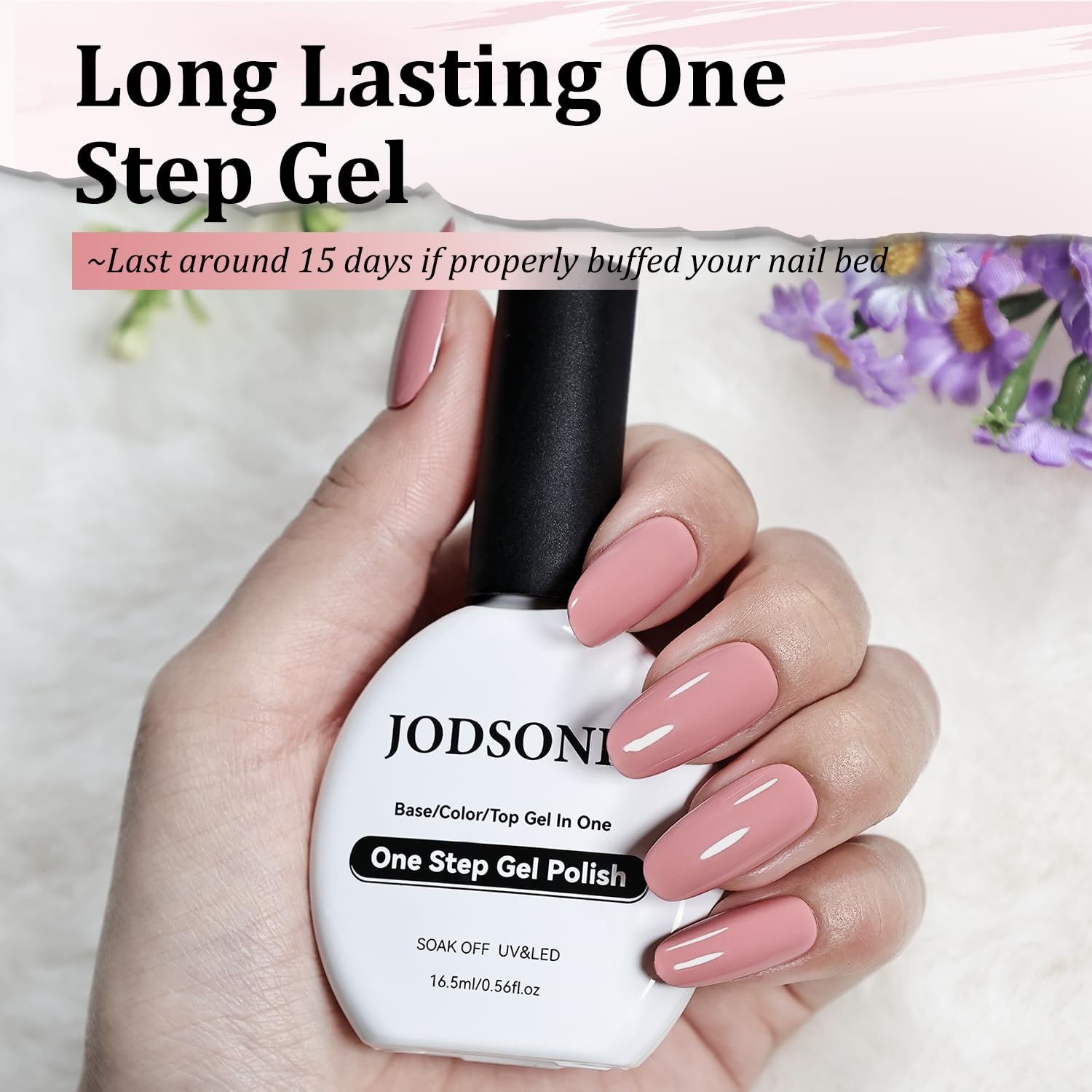JODSONE 15ml Black Gel Nail Polish Gel Polish Black Soak Off Led Gel Polish Nail Art Manicure Salon Diy At Home(B1405) - view 7