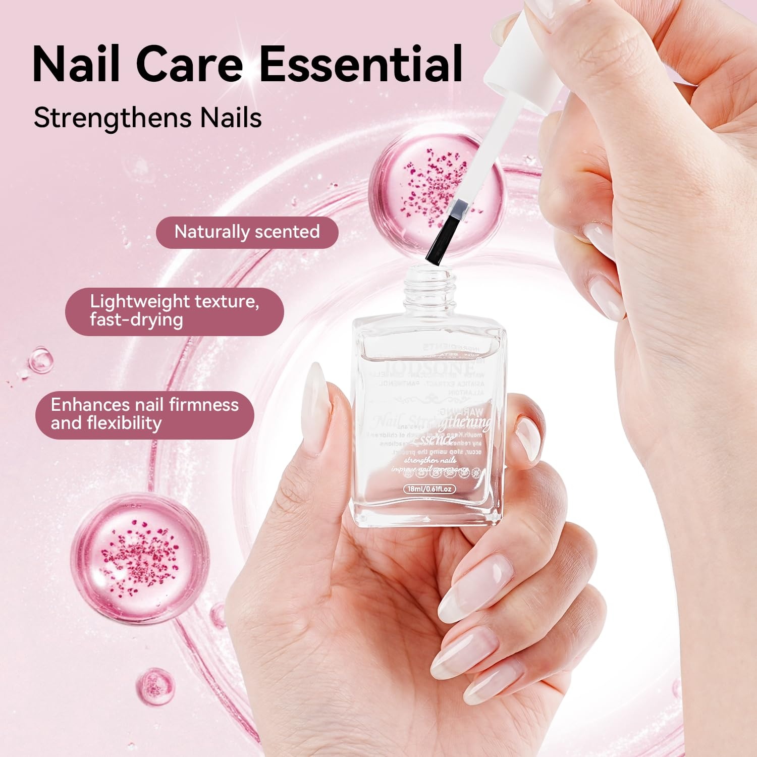 JODSONE Cuticle Oil for Damaged Skin And Thin Nails for Nail Growth Nourish and Condition Dry Nails with Dropper(White)
