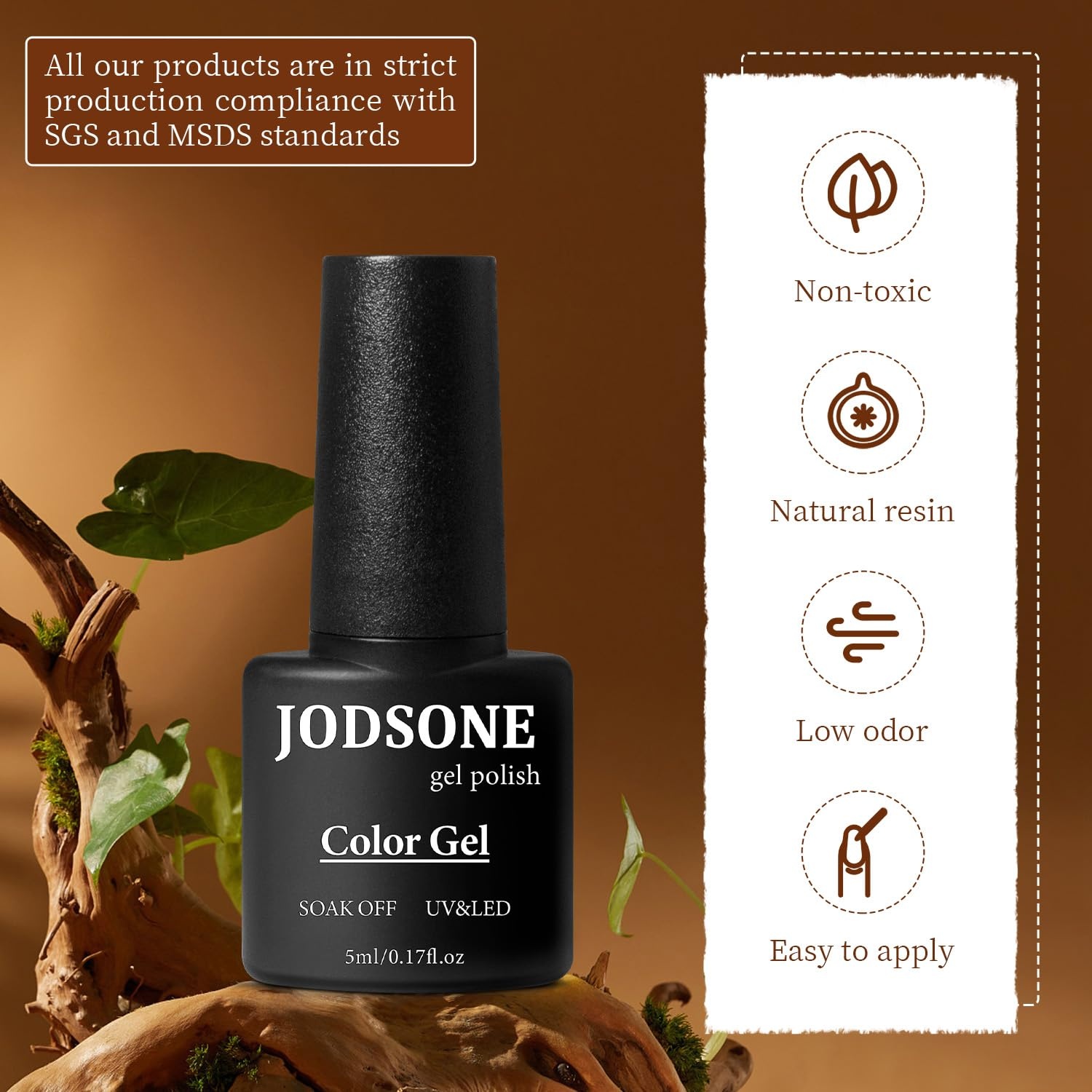 JODSONE 12 PCS Gel Nail Polish Set with Base Coat and Top Coat Limited Red Pink High Gloss Fashion Gifts for Women & Girls(100SET 01) - view 6