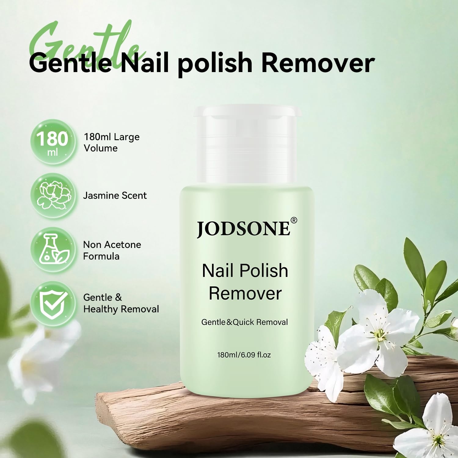 JODSONE 3Pcs 10ml Top and Base Coat Gel Nail Remover Set Gel Nail Remover for Quick and Easy at Home Removal U V Light Curing Required(R0004)