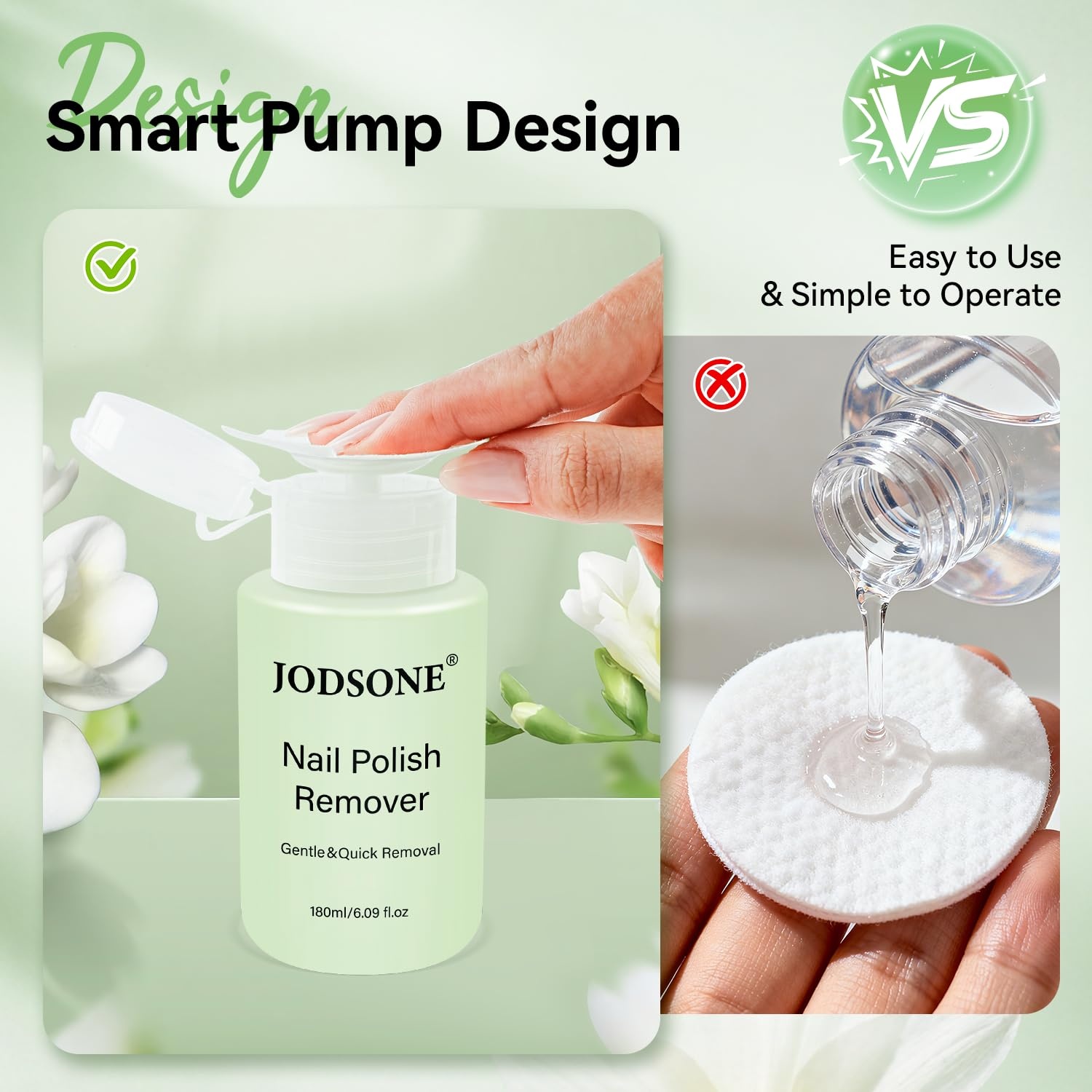 JODSONE 3Pcs 10ml Top and Base Coat Gel Nail Remover Set Gel Nail Remover for Quick and Easy at Home Removal U V Light Curing Required(R0004) - view 2