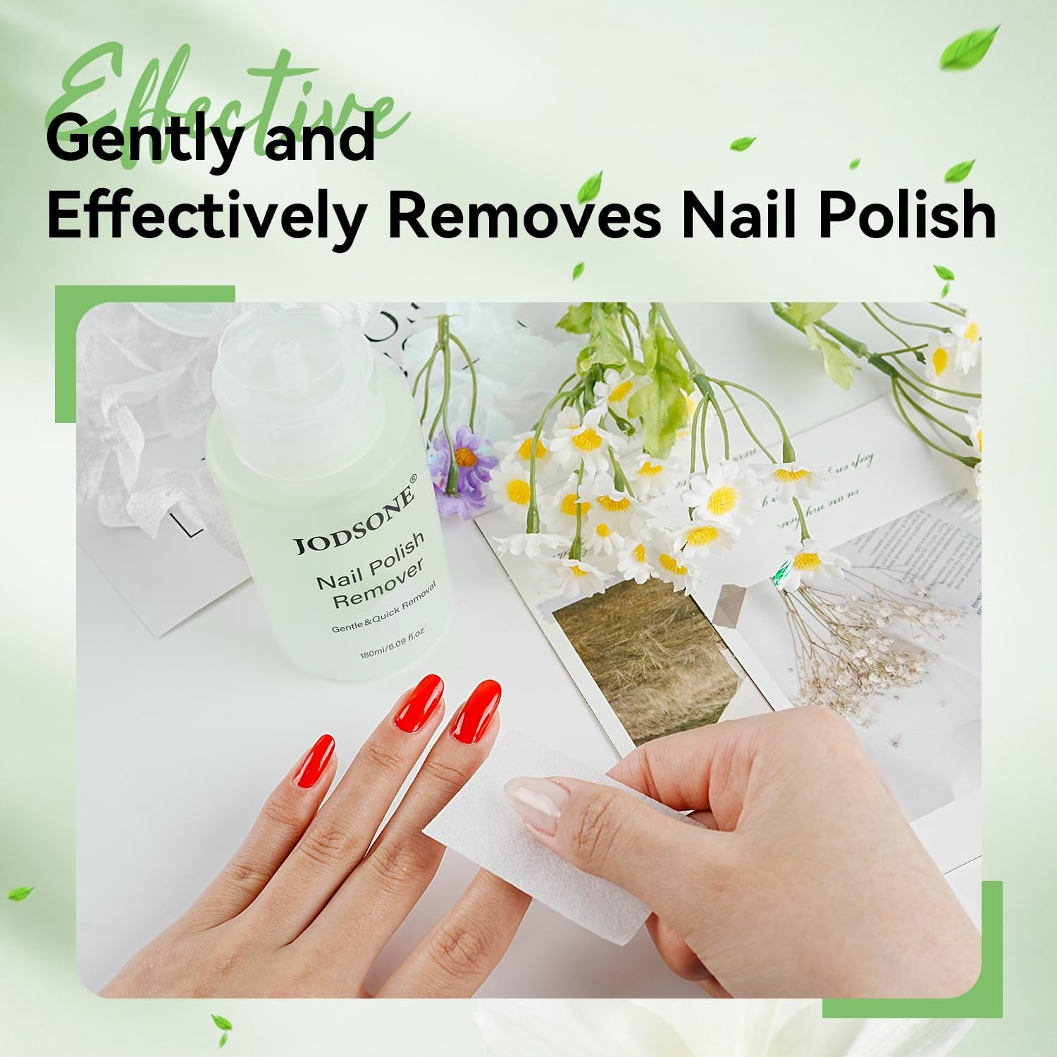 JODSONE 3Pcs 10ml Top and Base Coat Gel Nail Remover Set Gel Nail Remover for Quick and Easy at Home Removal U V Light Curing Required(R0004) - view 3