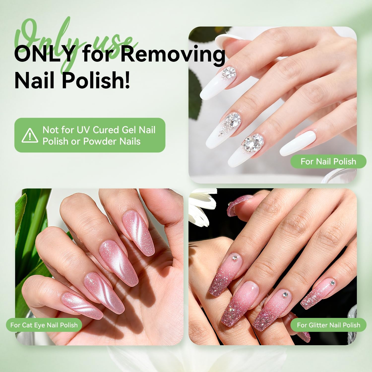 JODSONE 3Pcs 10ml Top and Base Coat Gel Nail Remover Set Gel Nail Remover for Quick and Easy at Home Removal U V Light Curing Required(R0004) - view 4