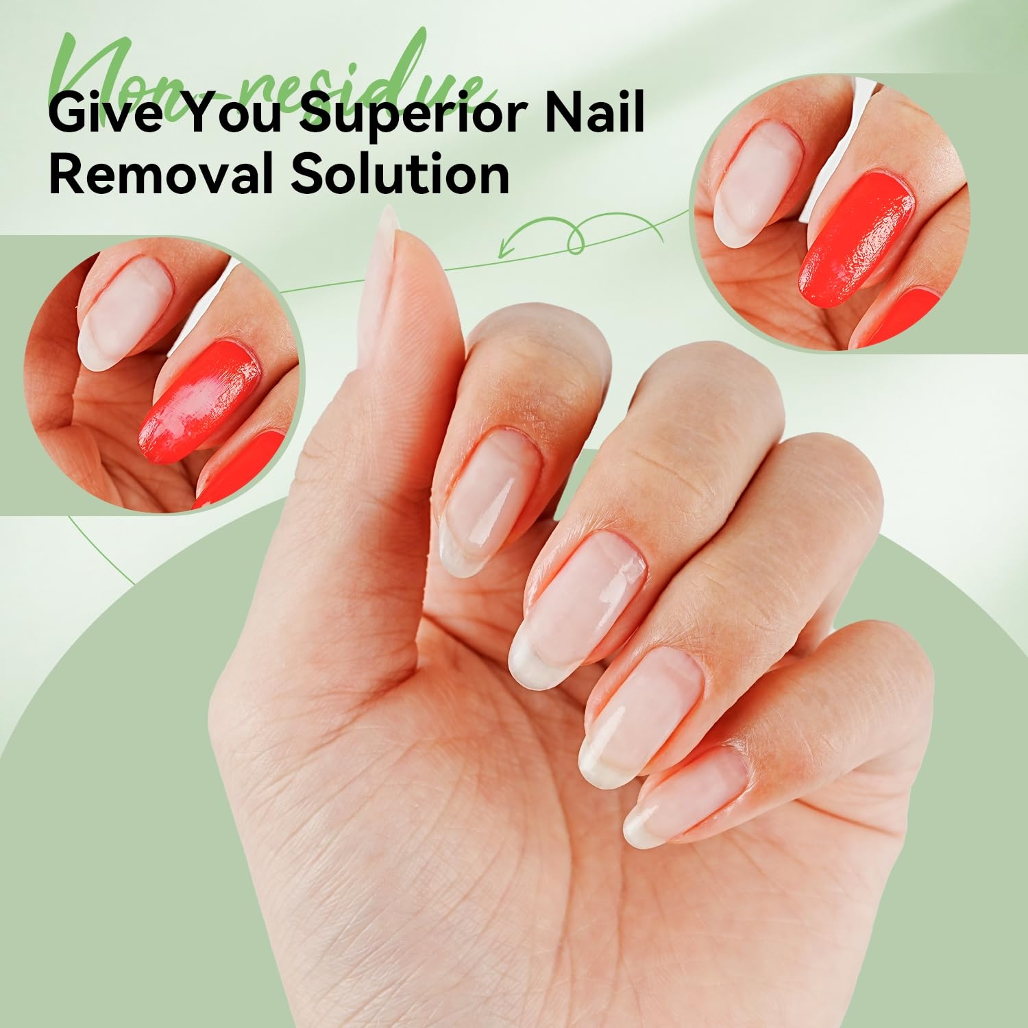 JODSONE 3Pcs 10ml Top and Base Coat Gel Nail Remover Set Gel Nail Remover for Quick and Easy at Home Removal U V Light Curing Required(R0004) - view 7