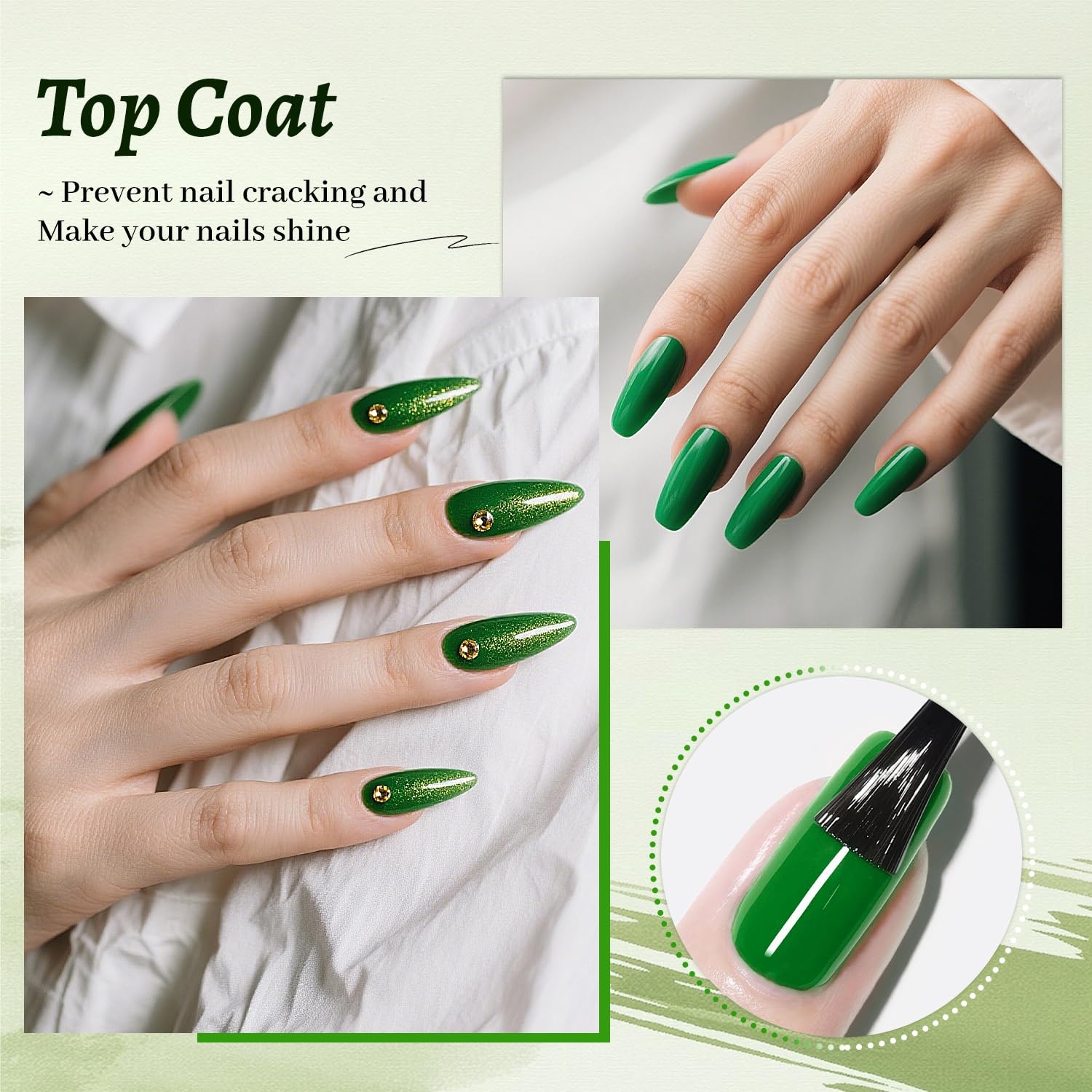 JODSONE 4 Bottle 10ML Nail Primer Base Coat Top Coat and Builder Gel Glossy Durable Long Lasting Gift for Girls at Home Salon Design(3pcs Top and Base coat + Builder Gel) - view 3