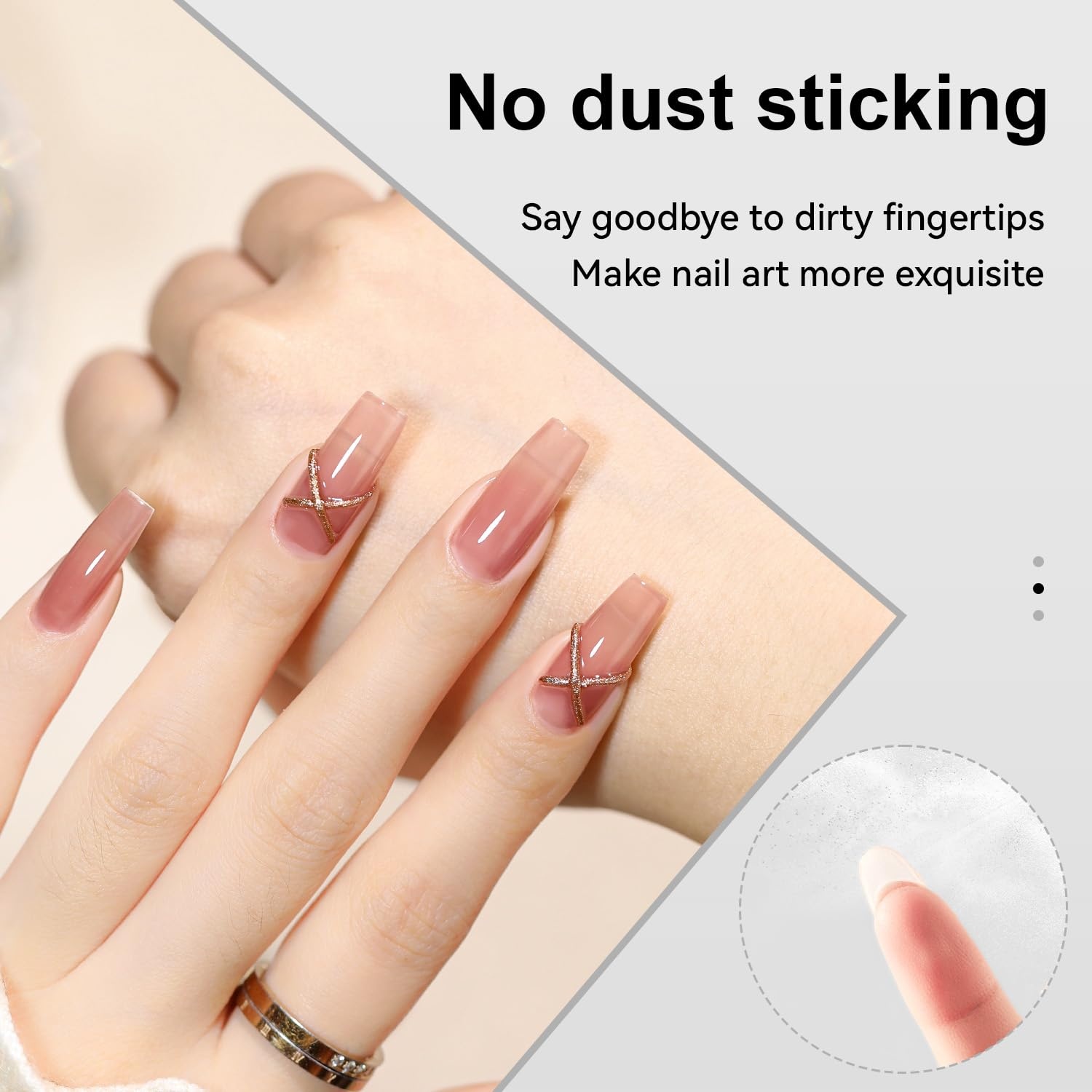 JODSONE Gel Nail Glue – 16.5ml Anti-Dust & Super Strong Nail Glue for False Nails Tips,Low Heat,No Bubbles,Curing Smooth & Long Lasting,Curing Needed U V Light(16.5ML-Clear)