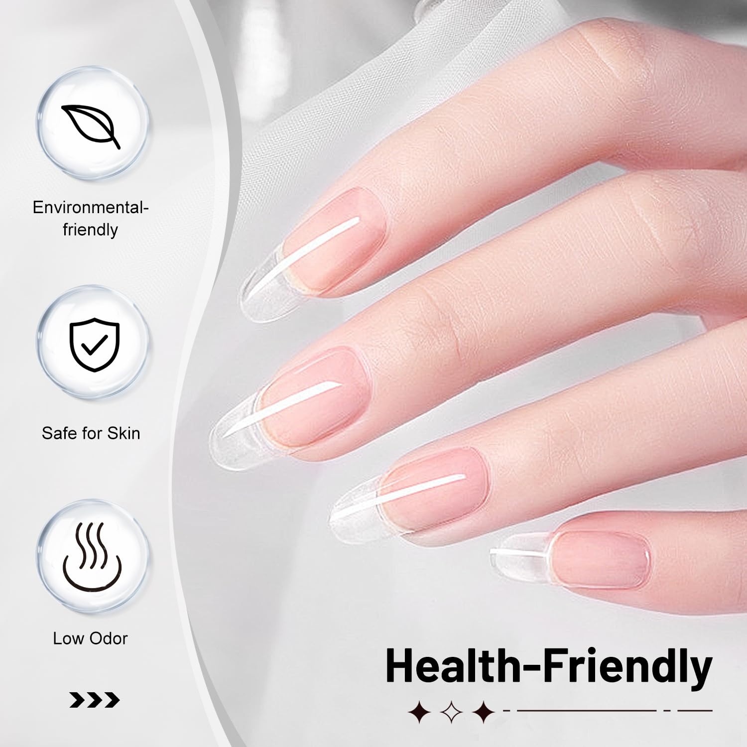 JODSONE Rubber Base Builder Gel for Nails,16.5ML 3-in-1 Nude Pink Rubber Base Gel Polish for Nail Thickening Solution Strengthen,Apex Building,Enhance(16.5ML 2pcs Builder Gel) - view 4