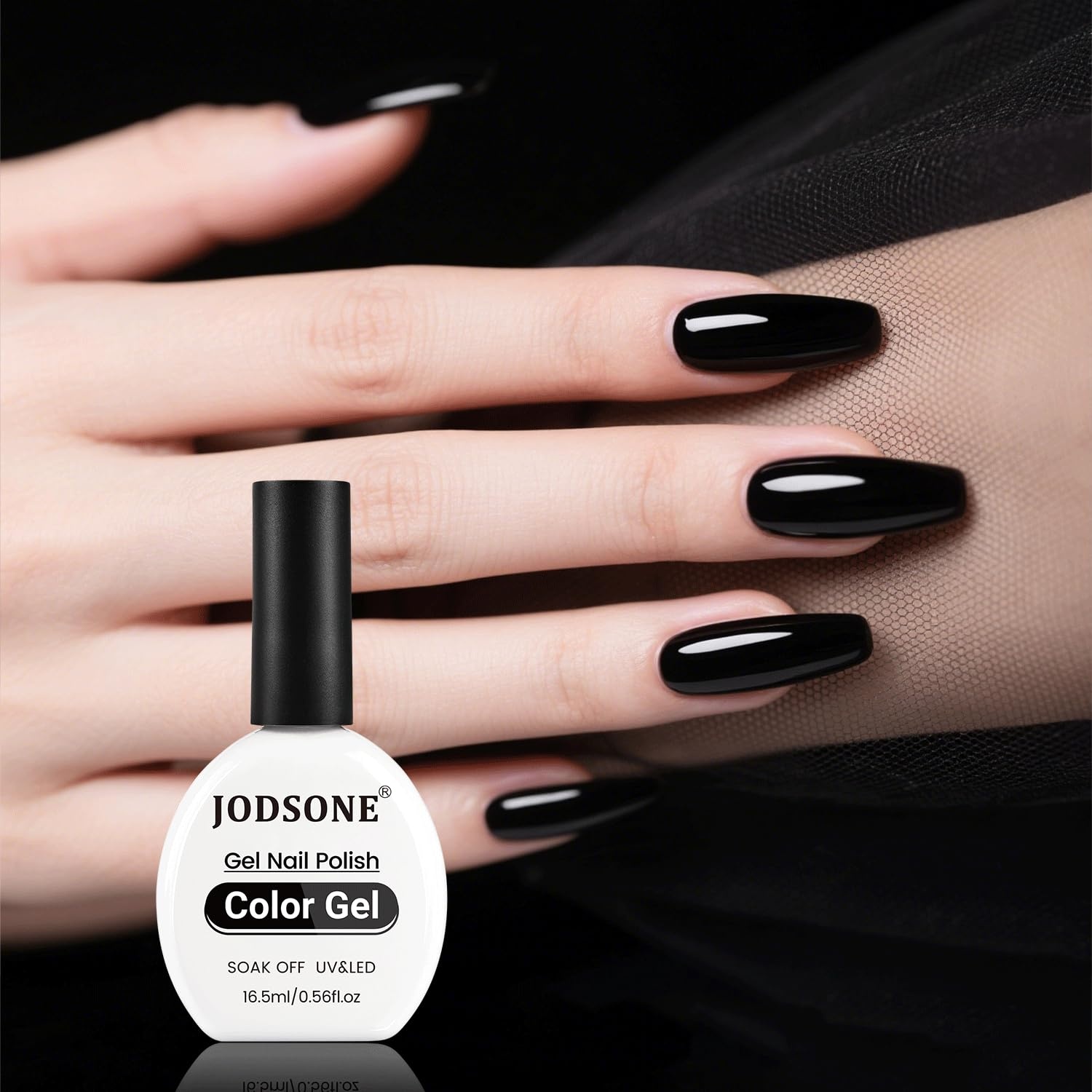 JODSONE Gel Nail Polish 16.5ml Black Art Design Manicure Salon DIY at Home Soak Off U V LED Gel Polish Nail(B01) - view 7