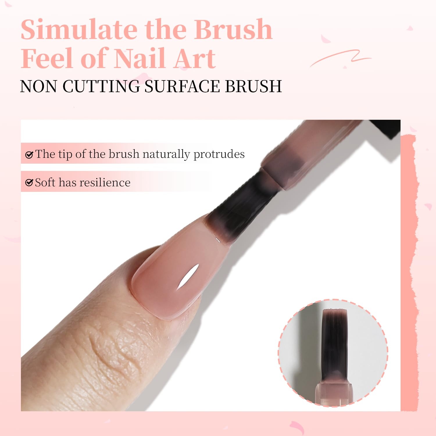JODSONE Rubber Base Builder Gel for Nails,16.5ML 3-in-1 Nude Pink Rubber Base Gel Polish for Nail Thickening Solution Strengthen,Apex Building,Enhance(BG13-Nude Pink) - view 3