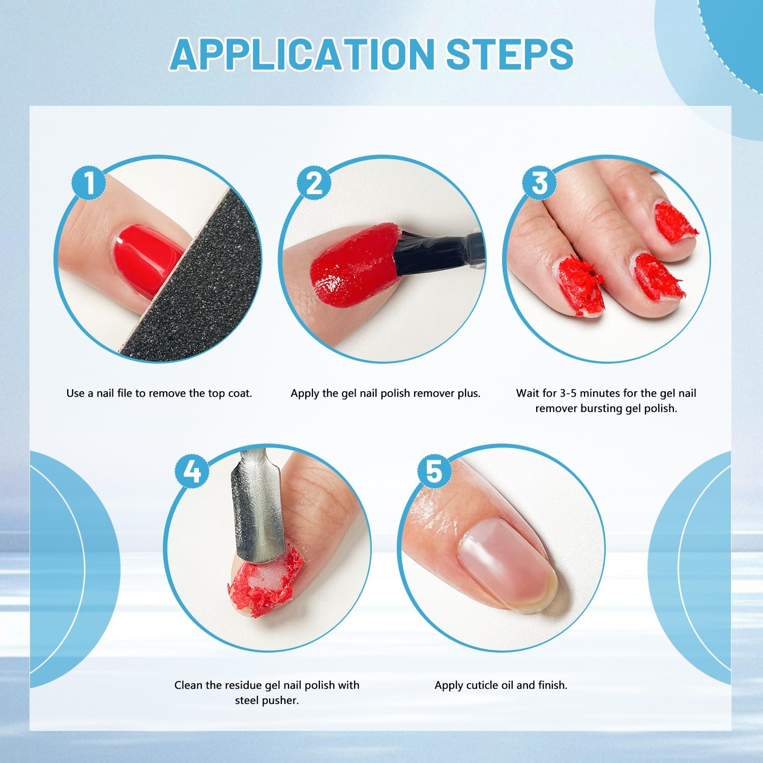 JODSONE Gel Nail Polish Remover Plus – 16.5ML Gel Polish Remover No Need to Soak,High-Concentration Gel Remover for Nails Quickly Remove Nail Polish in Short Time(16.5ML) - view 5