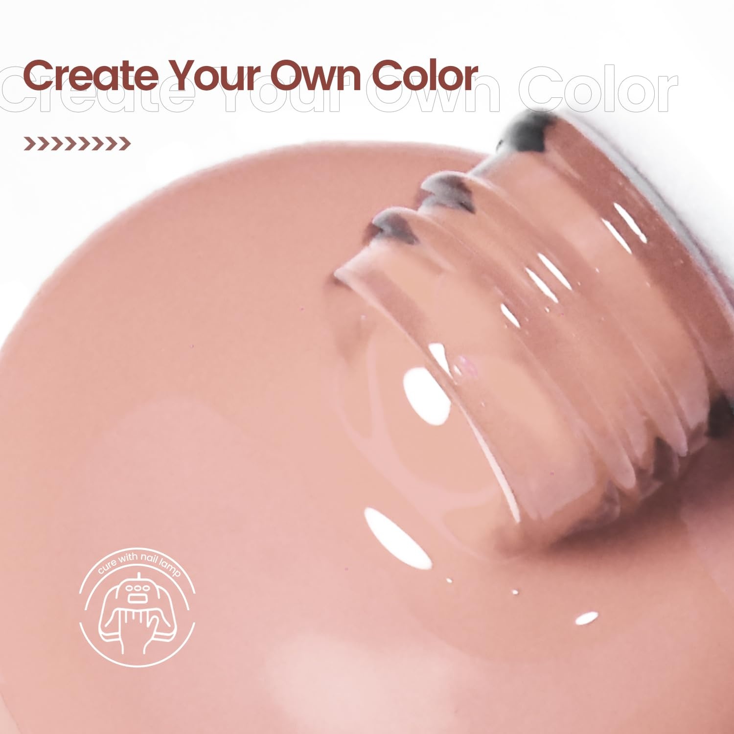JODSONE 10ML Gel Nail Polish Nude Pink Manicure Light Nude Nail Gel Polish Need U V Lamp Soak Off Curing for Home Salon Nail Art DIY Need U V Lamp - view 7
