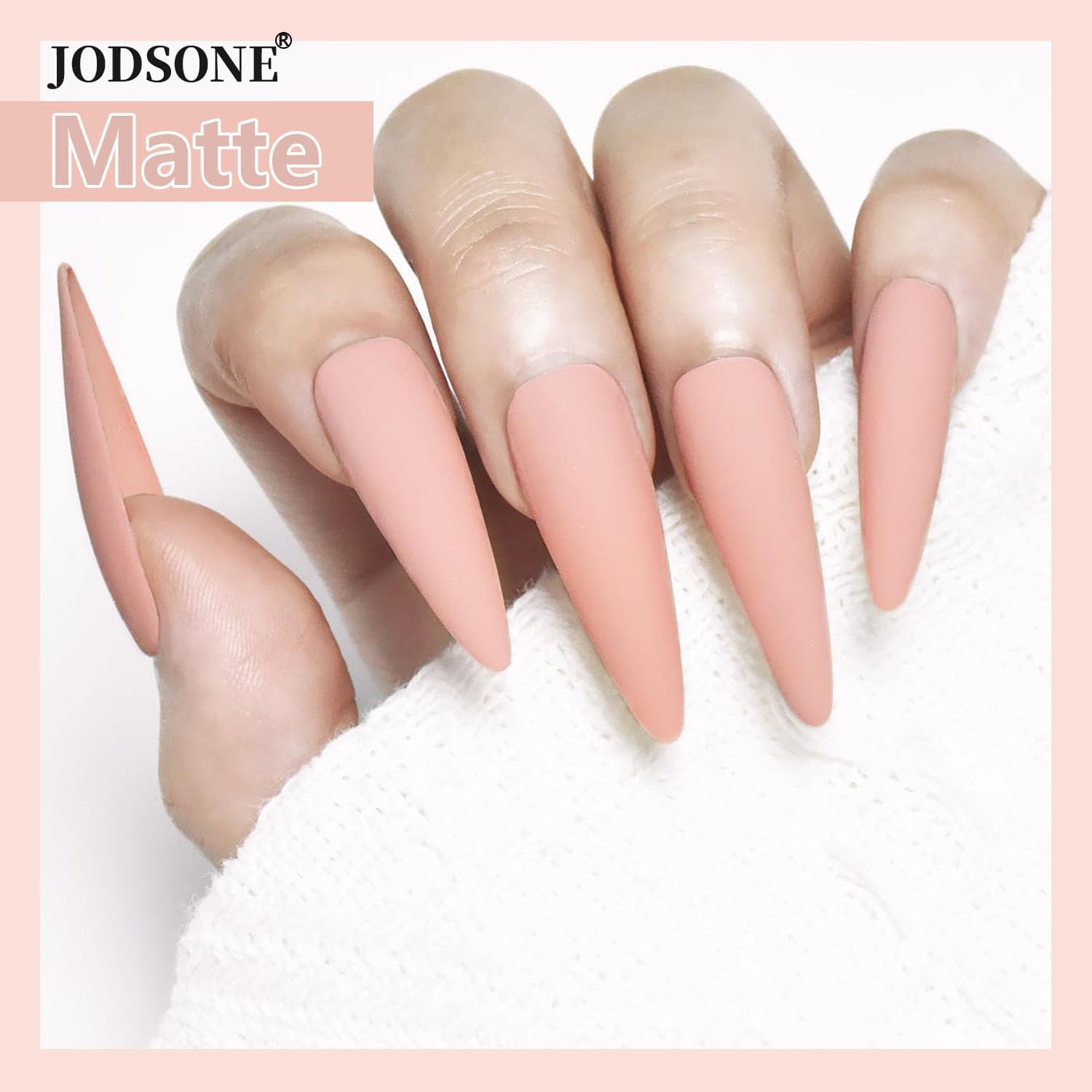 JODSONE Gel Nail Polish 16.5ml Light Nude Gel Polish Nail Soak Off U V LED Nail Lamp Art Manicure Salon DIY Home Gift for Women Girls - view 4