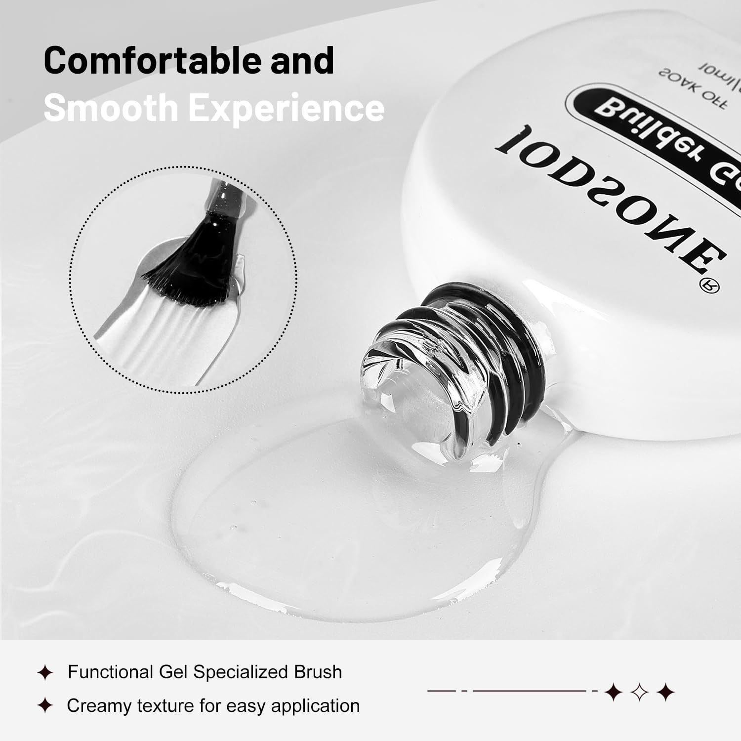 JODSONE Rubber Base Builder Gel for Nails,16.5ML 3-in-1 Nude Pink Rubber Base Gel Polish for Nail Thickening Solution Strengthen,Apex Building,Enhance(10ML 2pcs Builder Gel) - view 3