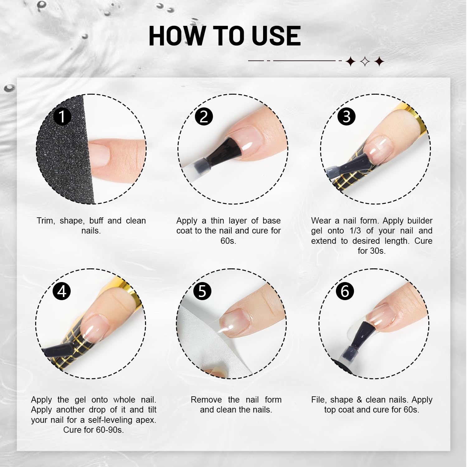 JODSONE Rubber Base Builder Gel for Nails,16.5ML 3-in-1 Nude Pink Rubber Base Gel Polish for Nail Thickening Solution Strengthen,Apex Building,Enhance(10ML 2pcs Builder Gel) - view 6