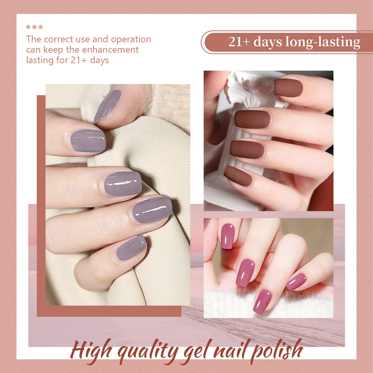 JODSONE 23 PCS Gel Nail Polish Set with Base Glossy and Matte Top Coat Multicolored Gel Nail Long Lasting Suitable for All Seasons(32KIT-Color 7) - view 3