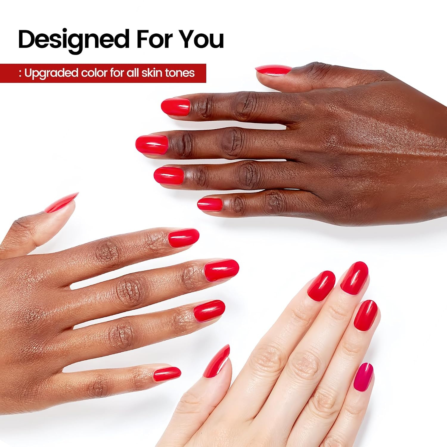 JODSONE Gel Nail Polish 18ml Light Red Gel Polish Long-Lasting Art Design Manicure Salon DIY At Home Soak Off U V LED Nail Art Gifts for Women - view 3