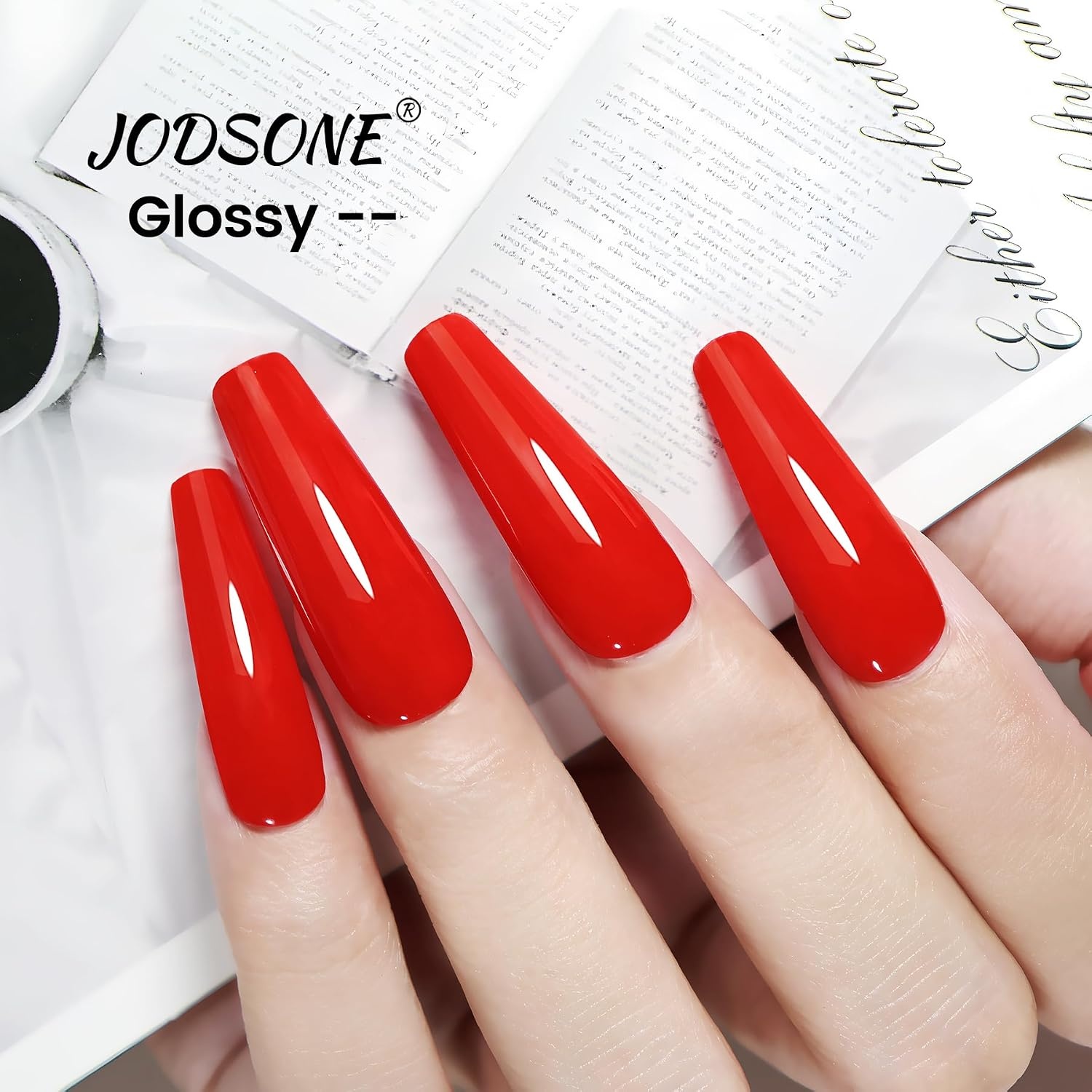 JODSONE Gel Nail Polish 18ml Light Red Gel Polish Long-Lasting Art Design Manicure Salon DIY At Home Soak Off U V LED Nail Art Gifts for Women - view 4