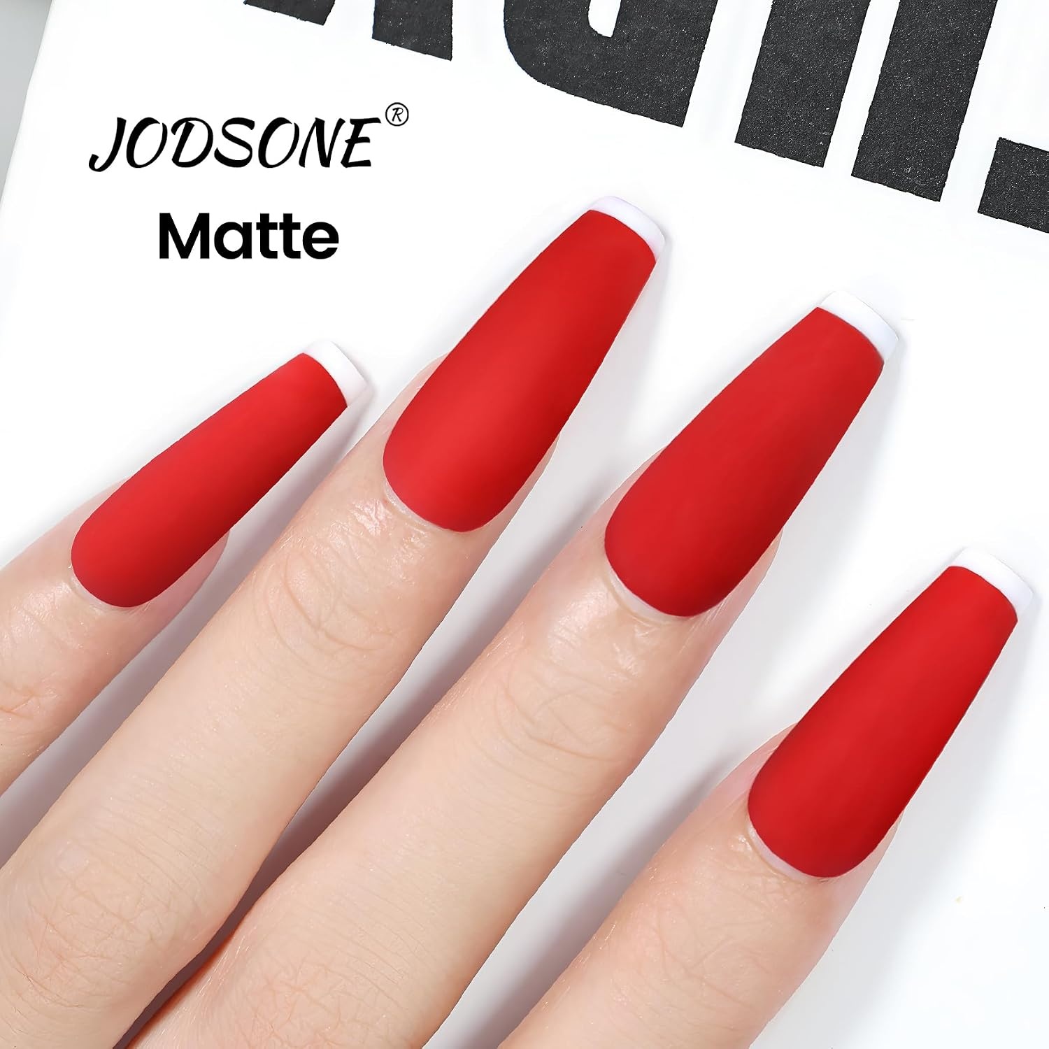 JODSONE Gel Nail Polish 18ml Light Red Gel Polish Long-Lasting Art Design Manicure Salon DIY At Home Soak Off U V LED Nail Art Gifts for Women - view 5