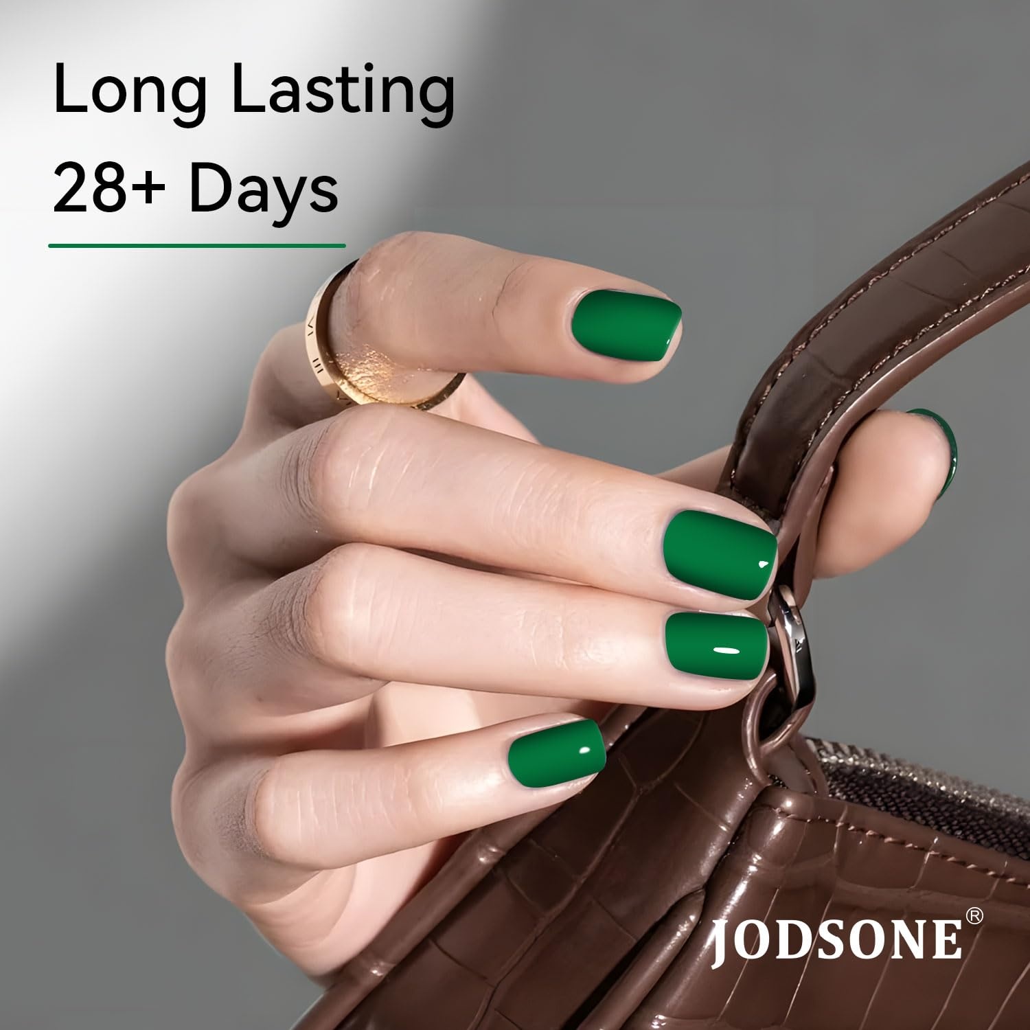 JODSONE 16.5ml Green Gel Nail Polish Dark Green Gel Polish High Gloss Soak Off U V Nail Manicure Salon DIY at Home - view 2