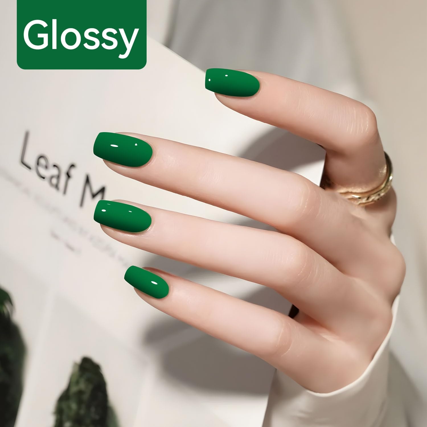 JODSONE 16.5ml Green Gel Nail Polish Dark Green Gel Polish High Gloss Soak Off U V Nail Manicure Salon DIY at Home - view 3