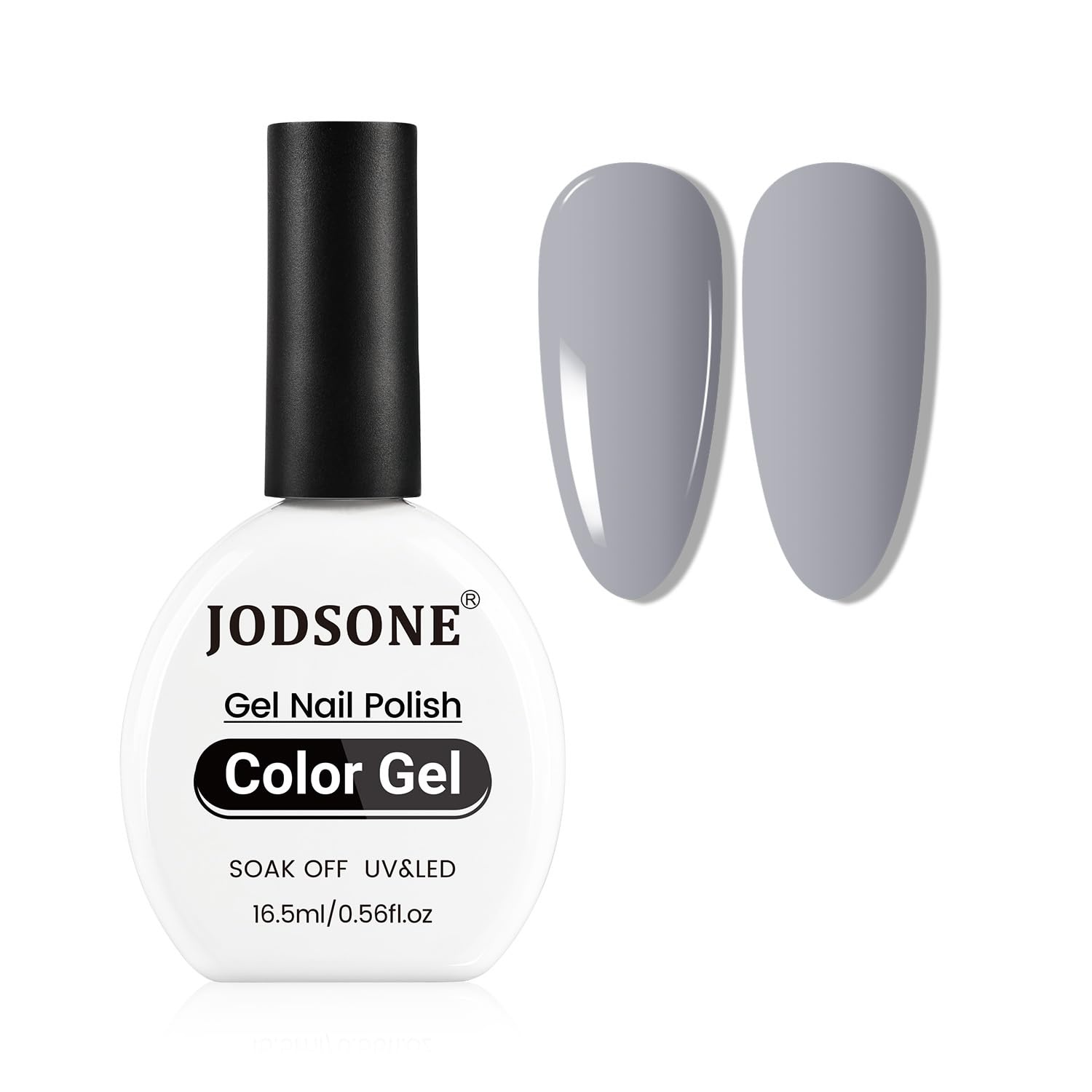 JODSONE 16.5ml Gray Gel Nail Polish Silver Gel Polish High Gloss Soak Off U V Nail Manicure Salon DIY at Home(B27) - view 7