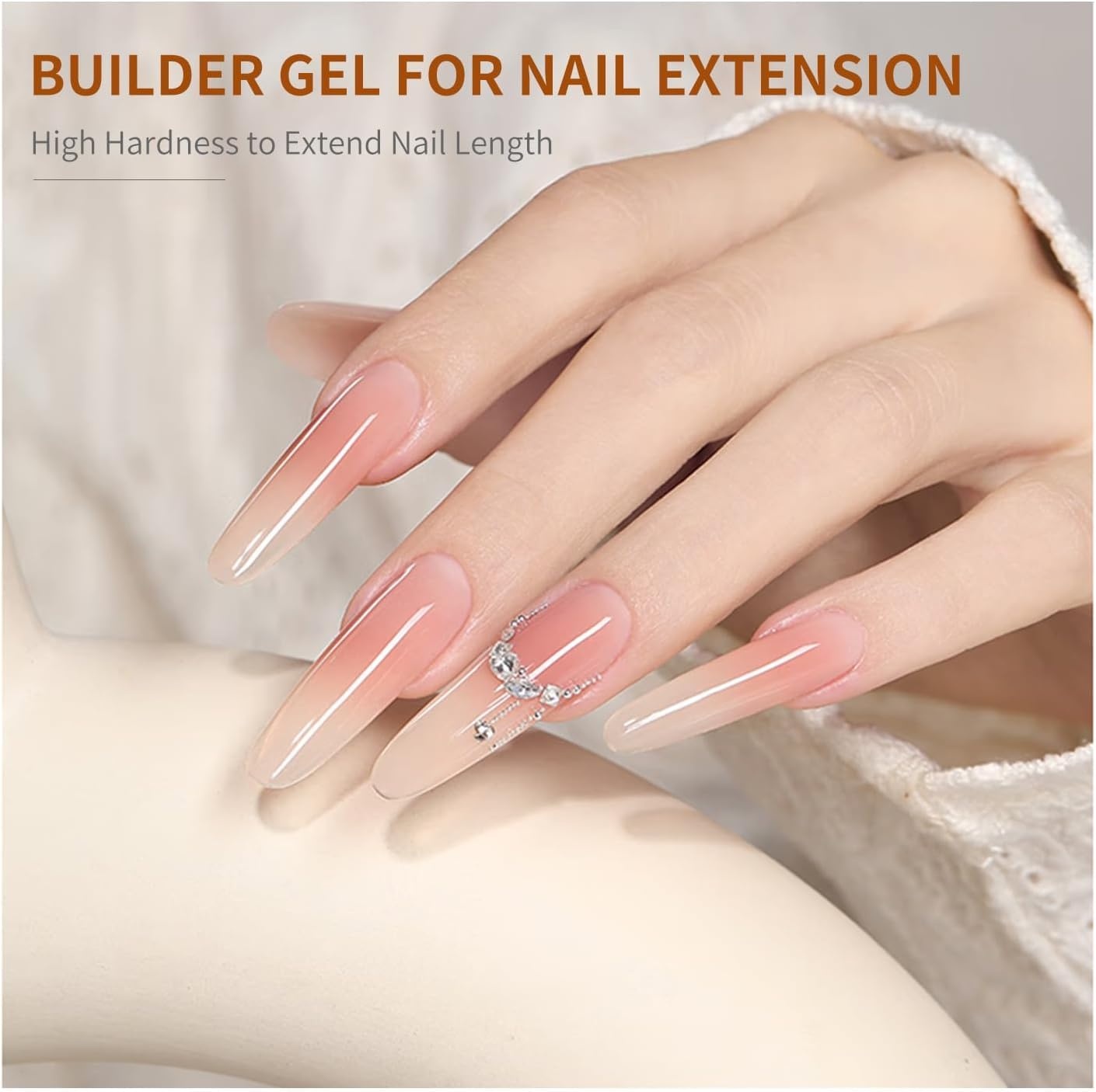 JODSONE Rubber Base Builder Gel for Nails,16.5ML 3-in-1 Nude Pink Rubber Base Gel Polish for Nail Thickening Solution Strengthen,Apex Building,Enhance(16.5ML 1pc Builder Gel) - view 3