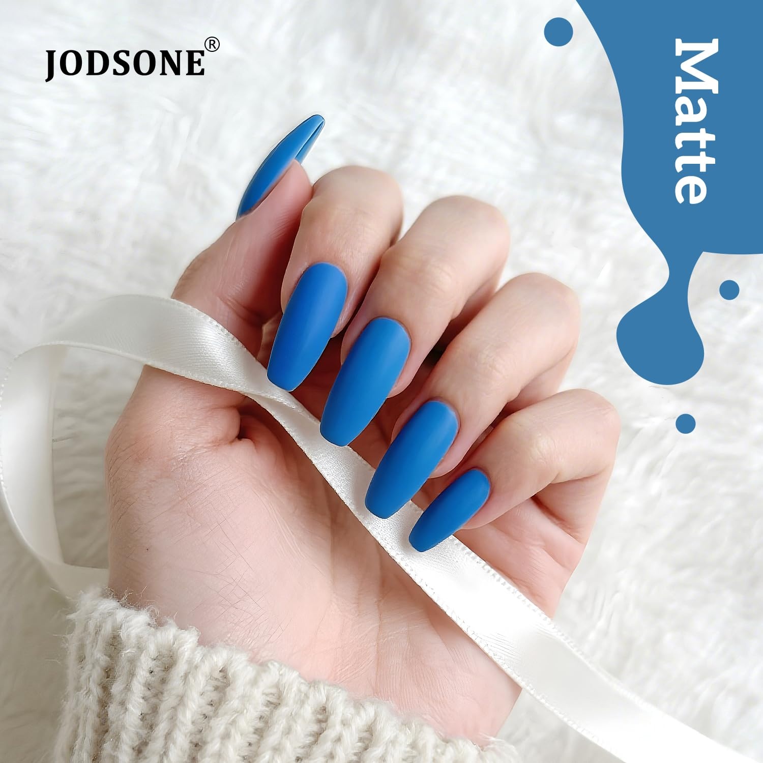 JODSONE Blue Gel Nail Polish 16.5ml Blue Gel Polish High Gloss Soak Off U V Manicure Salon DIY at Home - view 4