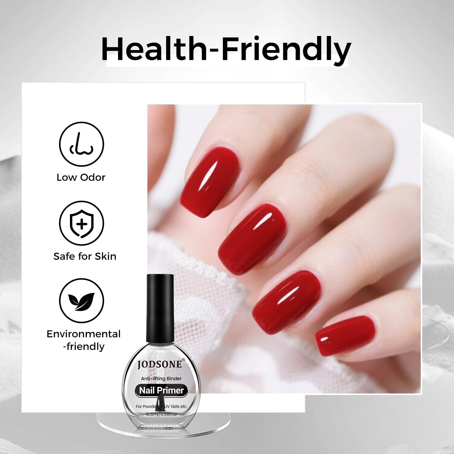JODSONE 4 Bottles of 15 Capacities of Nail Dehydrator Nail Primer Base Top Coat Long Lasting and Easy to Apply Large Bottle(2PCS-DP) - view 5