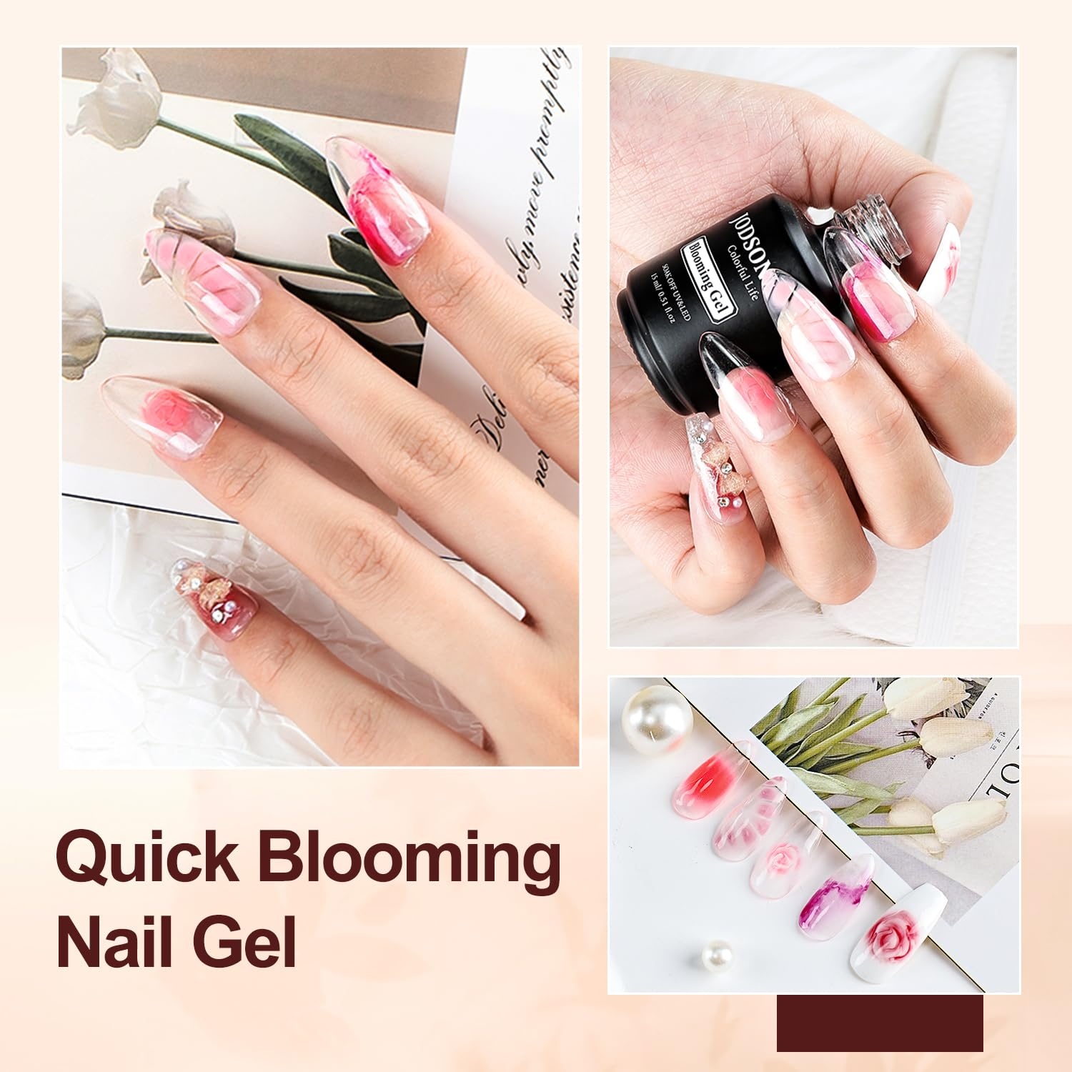 JODSONE 15ML Nail Primer Base Coat Top Coat Glossy Quick Drying Durable DIY Nail Art Design Long Lasting Gift(15ML-BT-BLO) - view 6