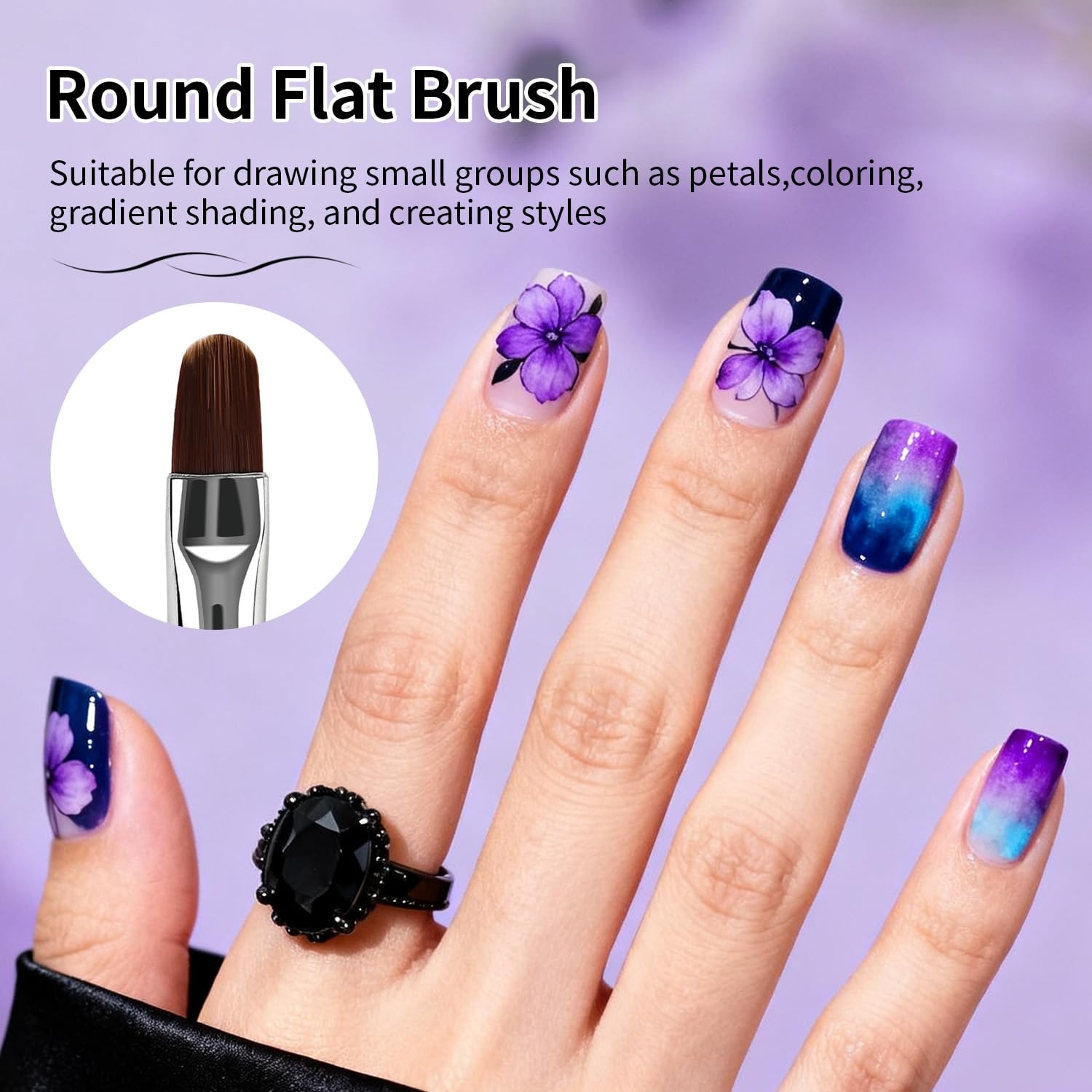 JODSONE 32Pcs Nail Art Brushes kit,Nail Art Tool Set,Dotting Tools,French Manicure,Dust Brush,Striping Brushes for Long Lines,Drawing Pen Painting Pen for Gel Polish Design Supply(6PCS)