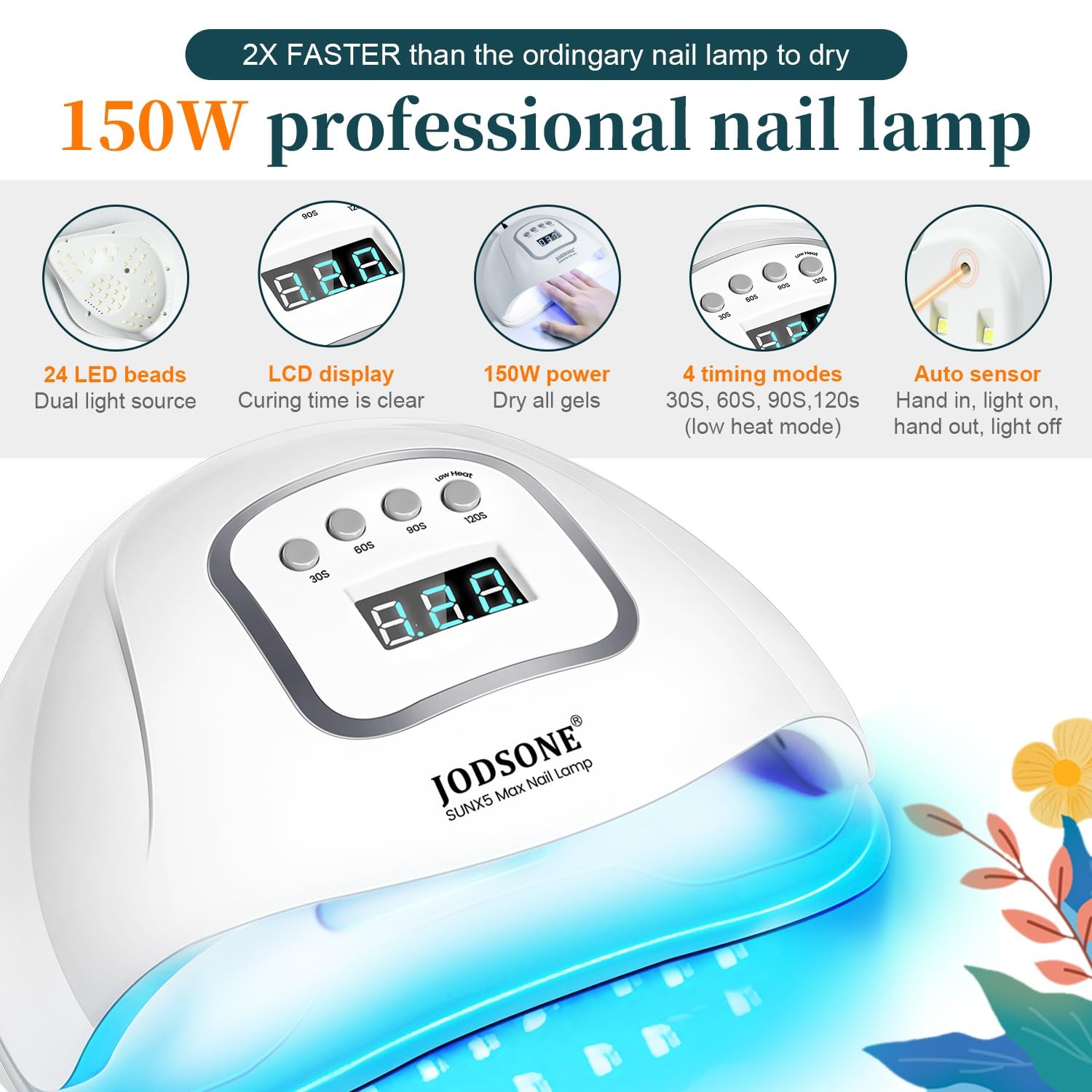 JODSONE 23 PCS Gel Nail Polish Set with Base Glossy and Matte Top Coat Multicolored Gel Nail Long Lasting Suitable for All Seasons(with glitter color series) - view 4