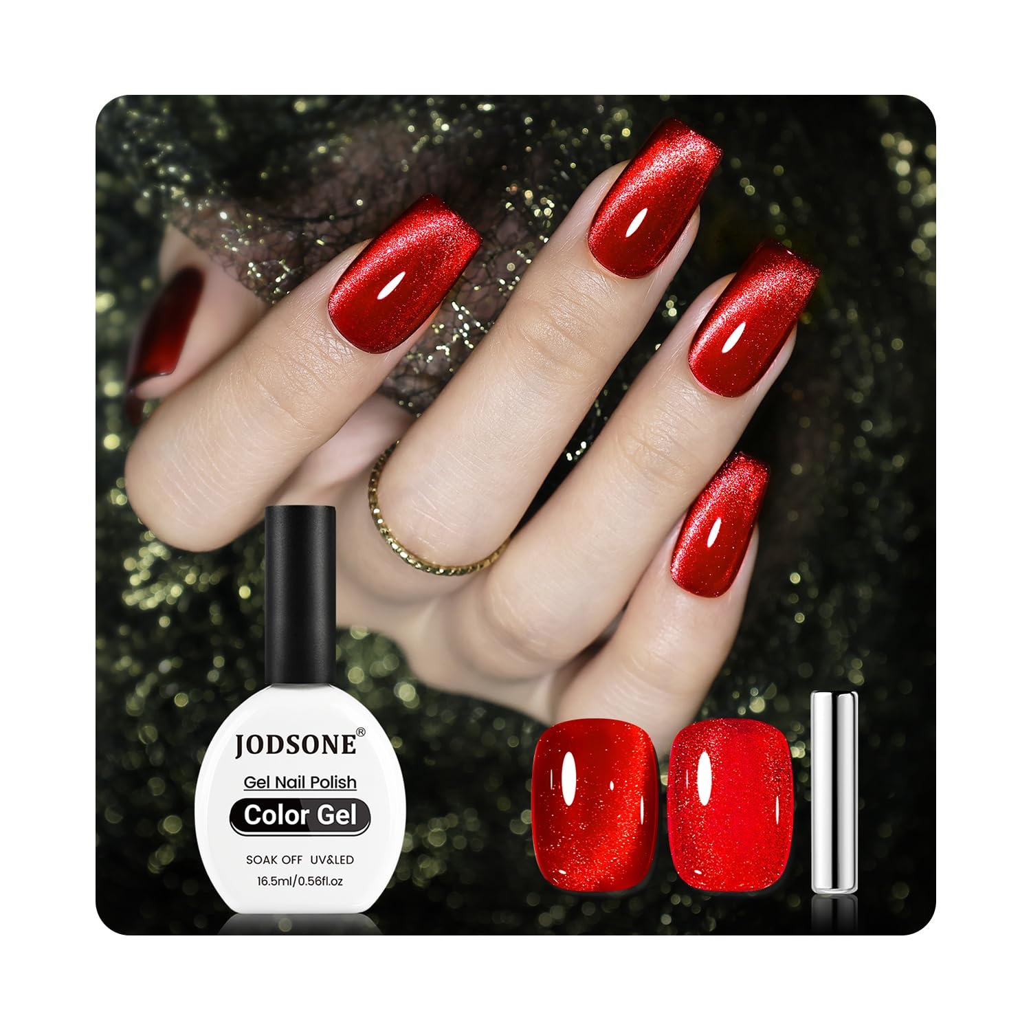 JODSONE 16.5ml Gray Gel Nail Polish Silver Gel Polish High Gloss Soak Off U V Nail Manicure Salon DIY at Home(CAT02) - view 7