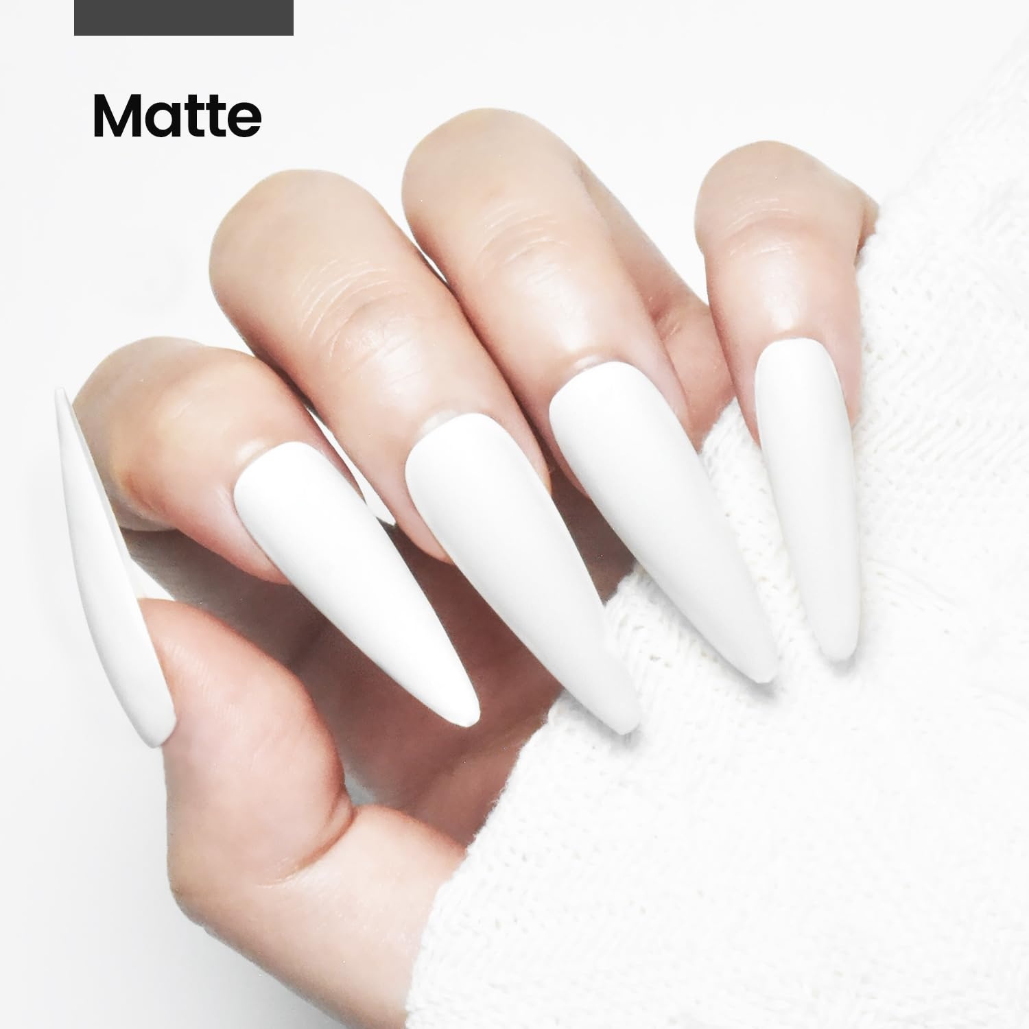 JODSONE 10ml Gel Nail Polish White and 10ml Base Coat Top Coat - view 3