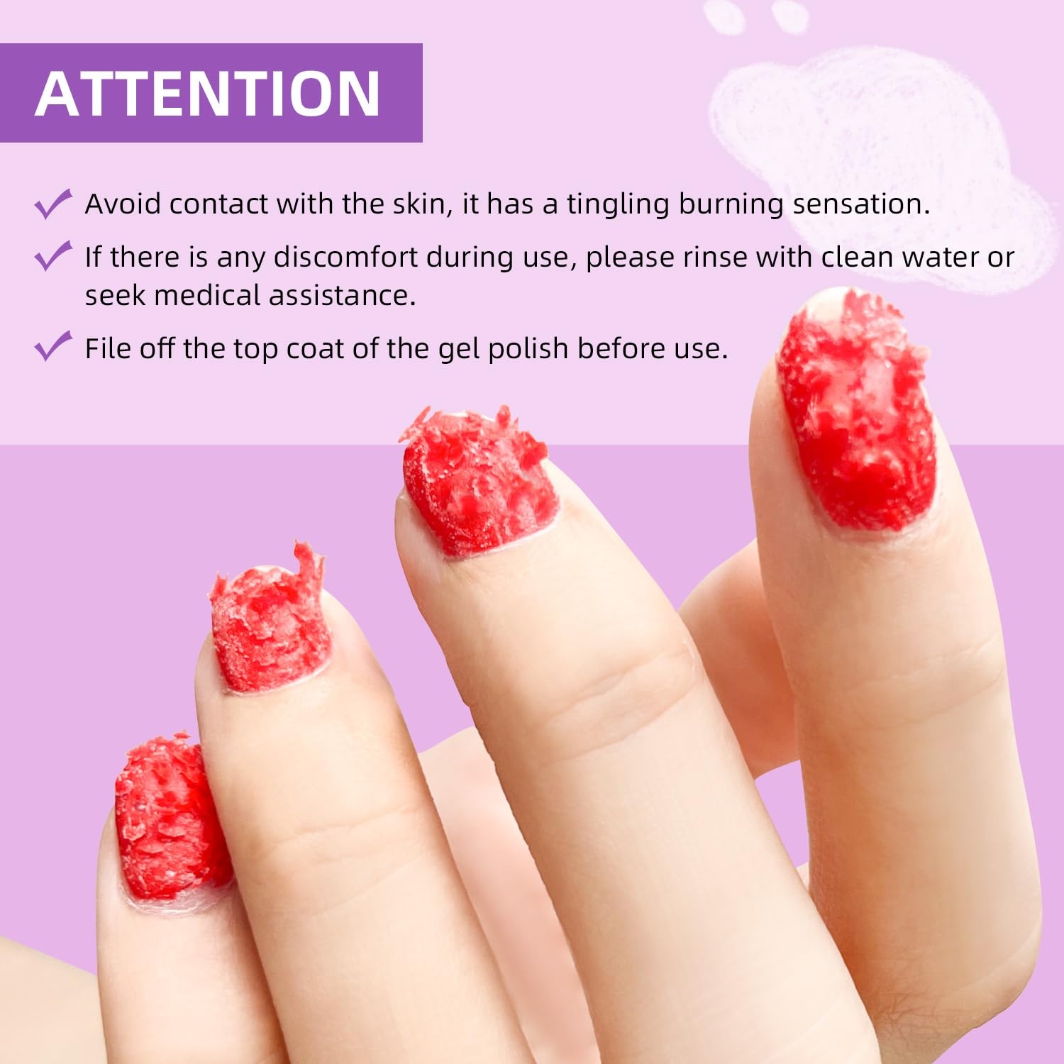 JODSONE 3Pcs 10ml Top and Base Coat Gel Nail Remover Set Gel Nail Remover for Quick and Easy at Home Removal U V Light Curing Required(R0007) - view 5
